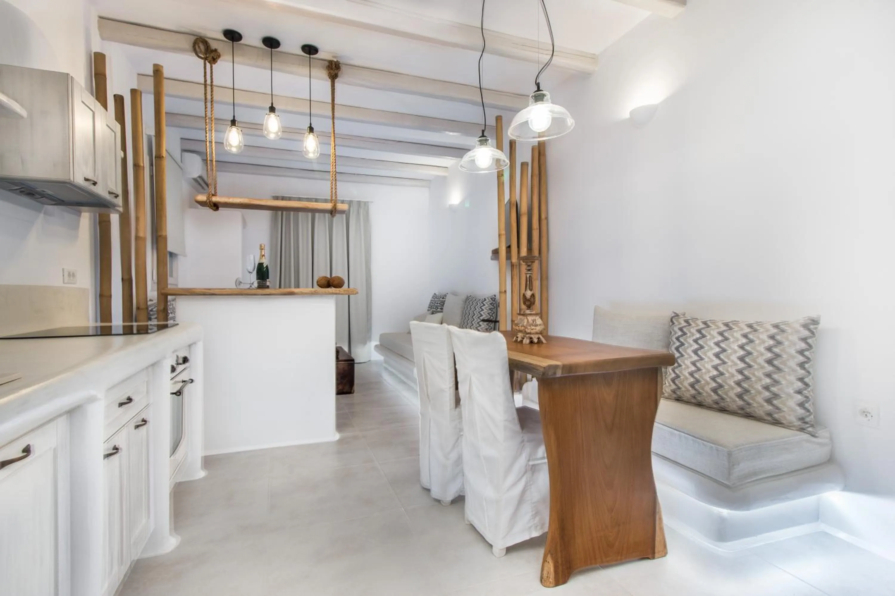 Kitchen or kitchenette in Iphimedeia Luxury Hotel & Suites