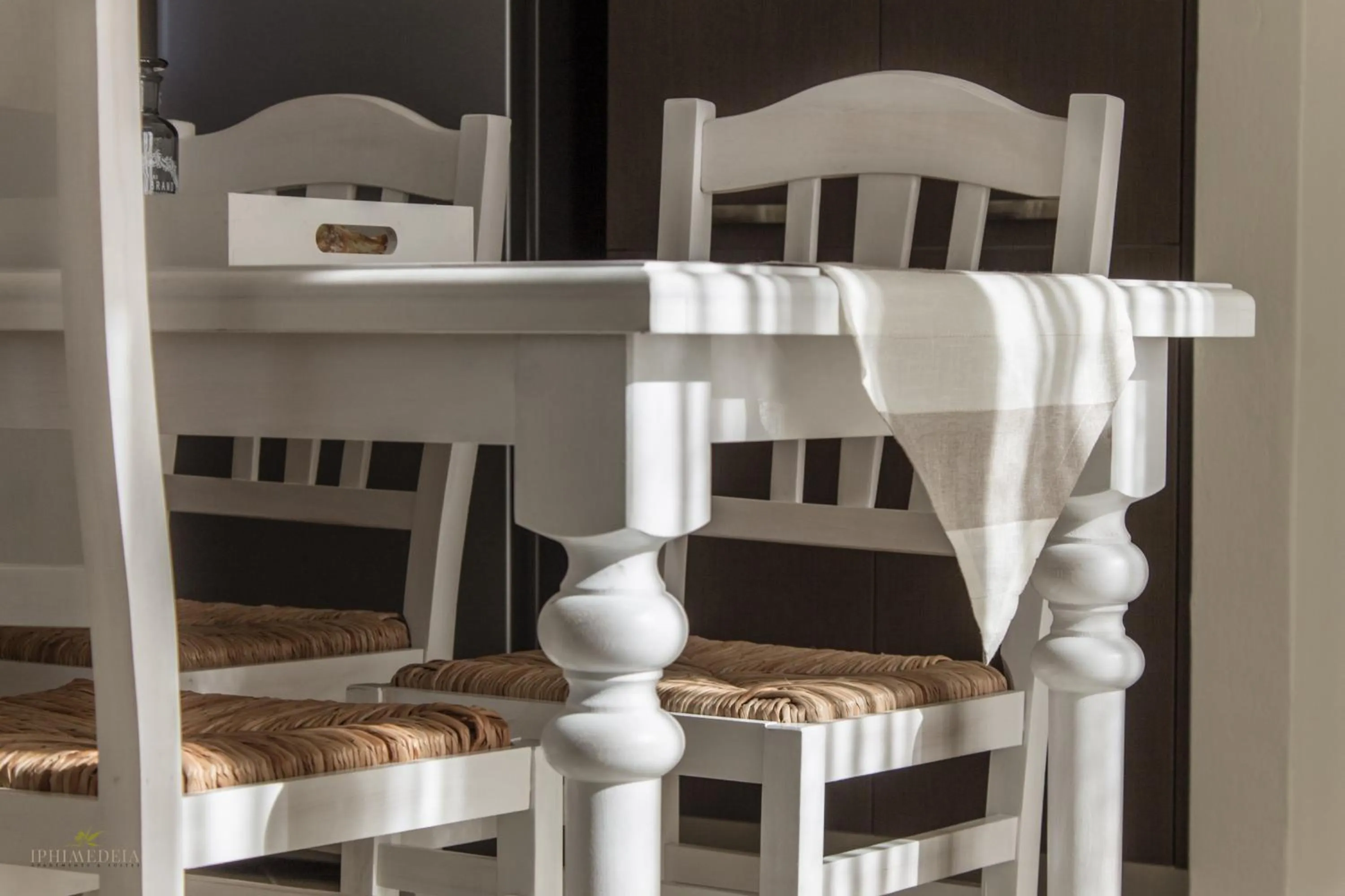 Seating area, Bed in Iphimedeia Luxury Hotel & Suites