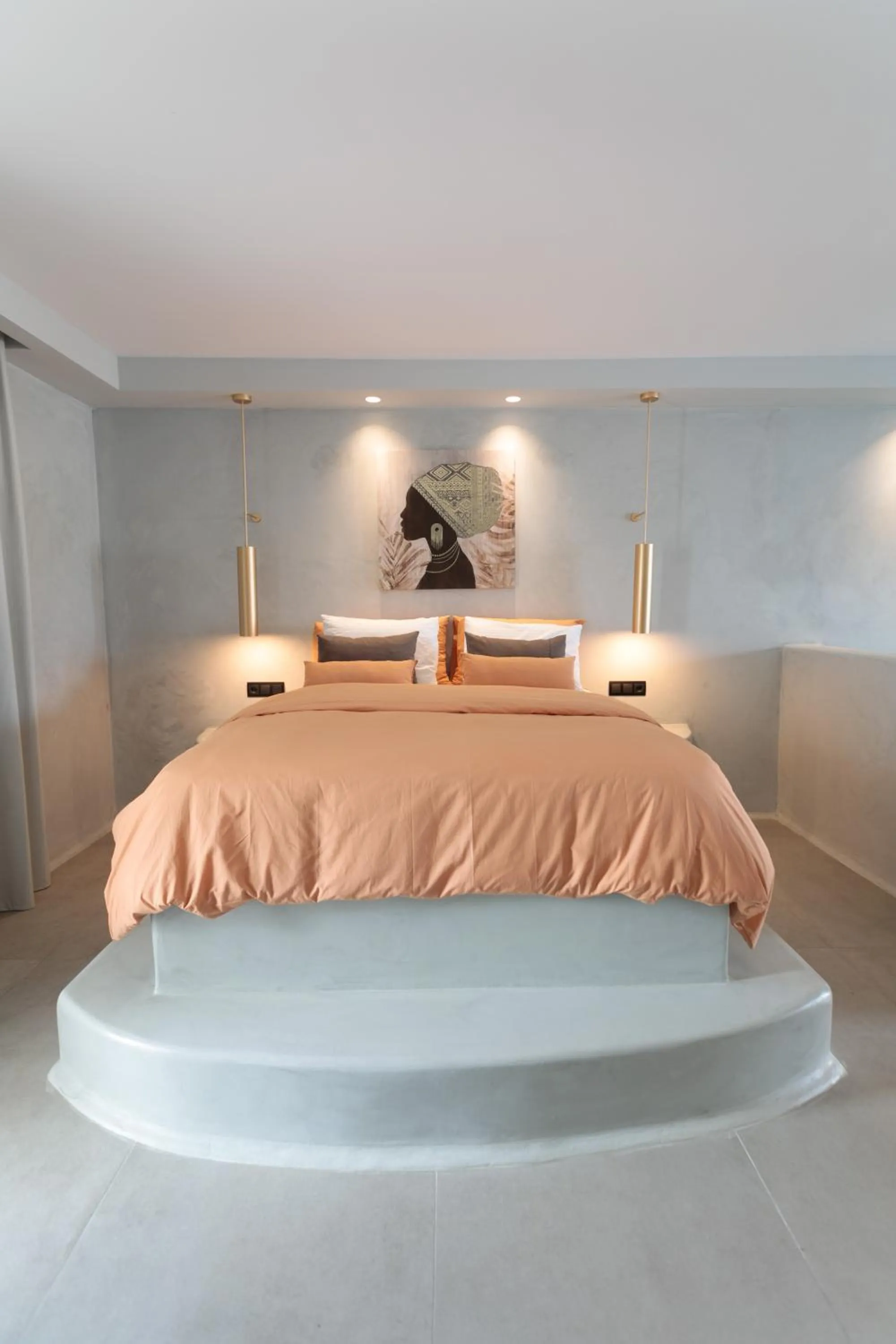 Bed in Iphimedeia Luxury Hotel & Suites