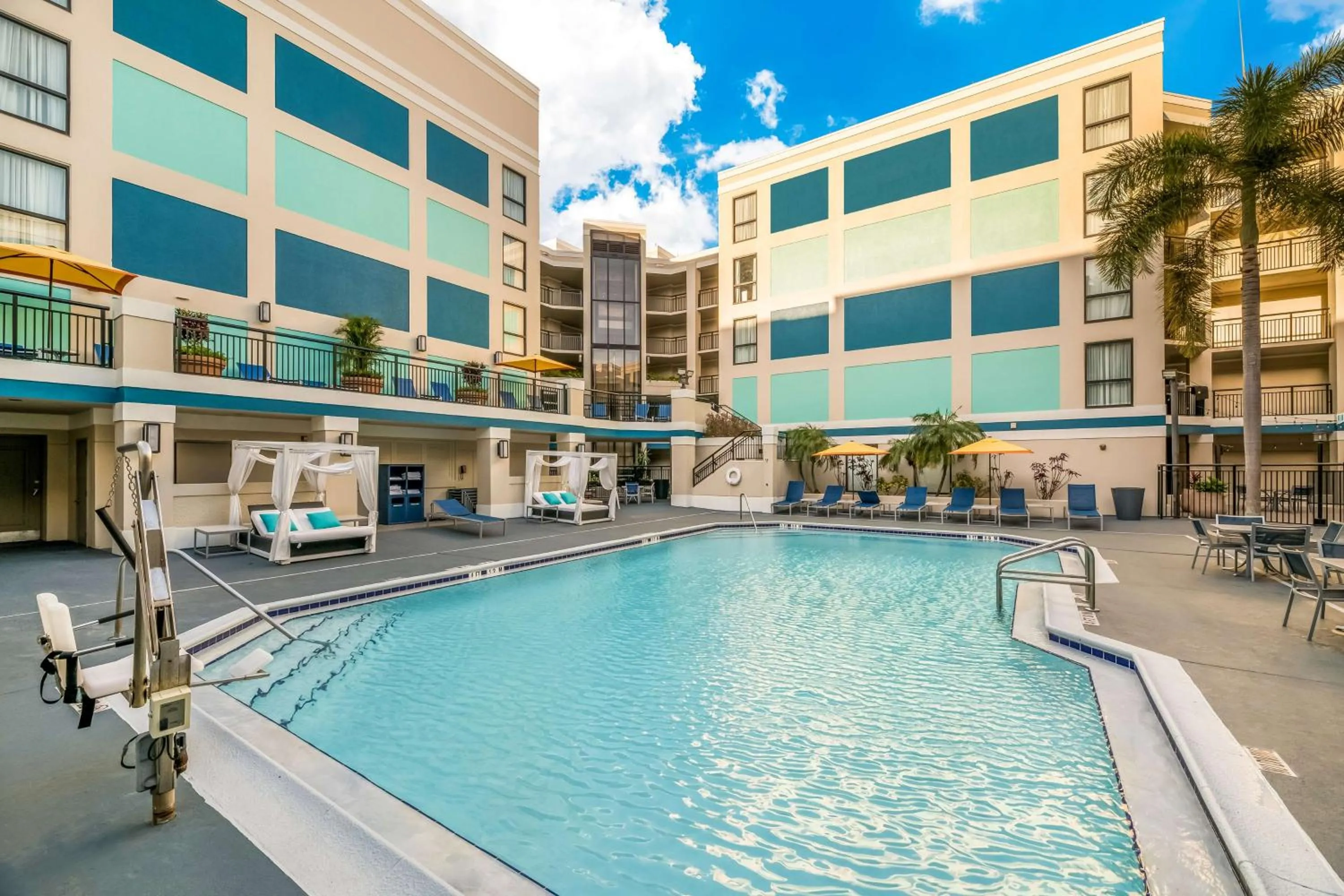 Pool view in Sonesta ES Suites Orlando International Drive
