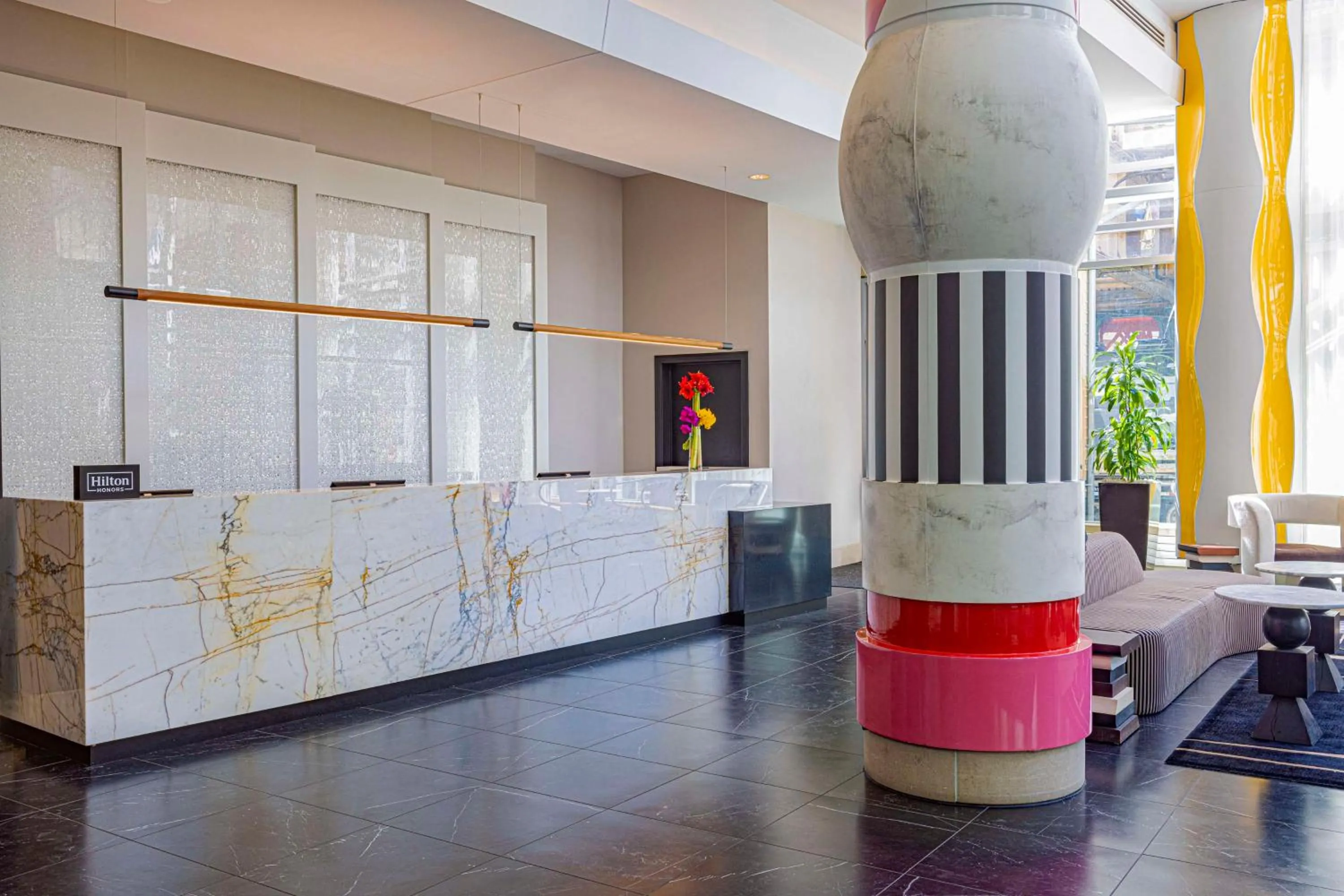 Lobby or reception in theWit Chicago, a Hilton Hotel