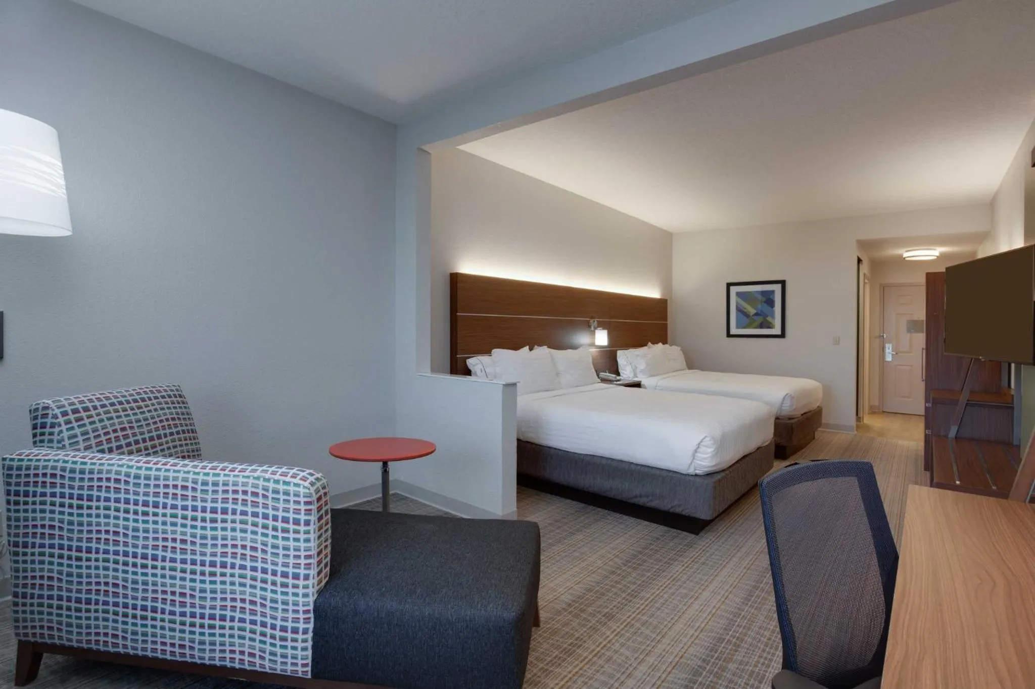 Photo of the whole room, Bed in Holiday Inn Express & Suites Orlando International Airport by IHG