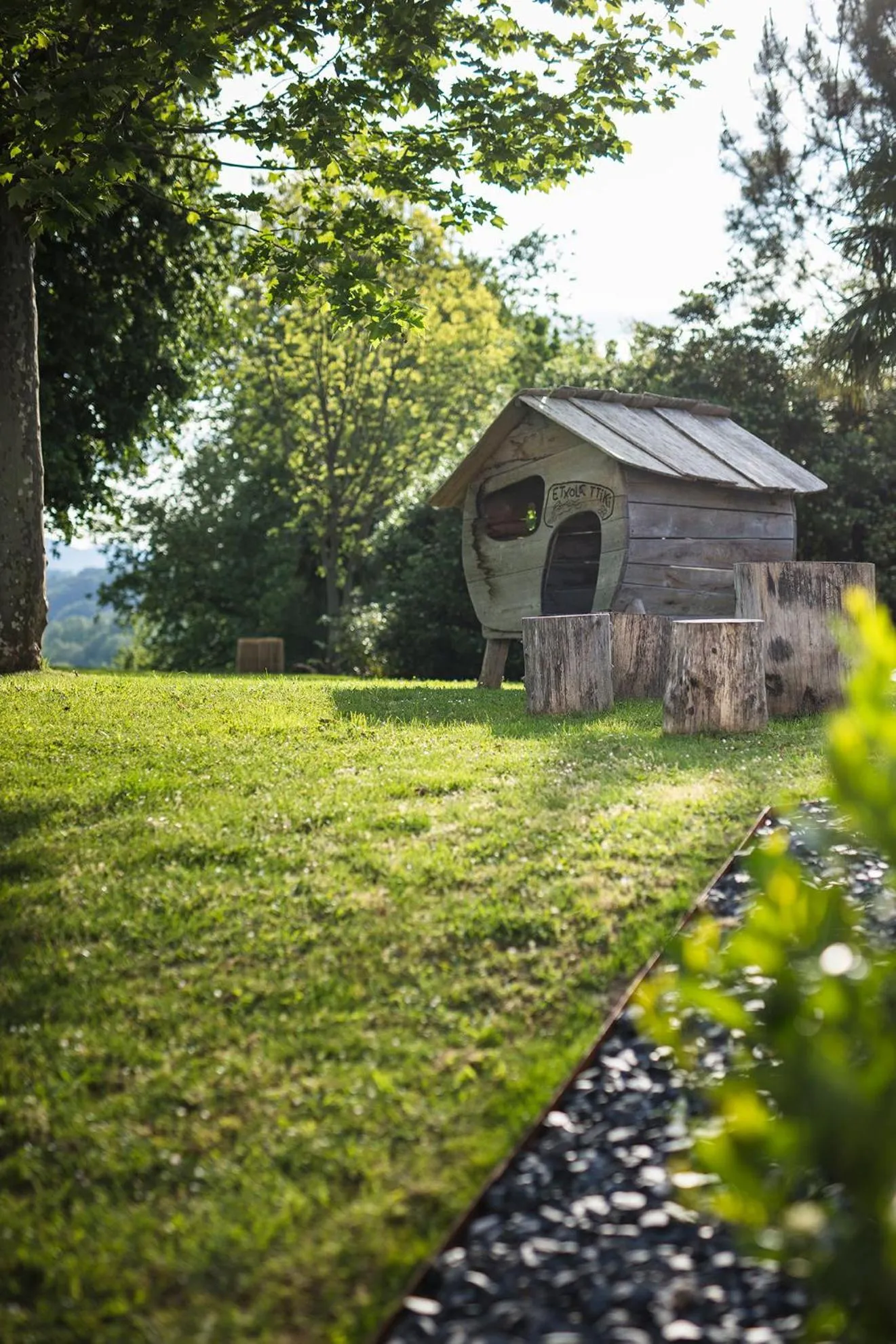 Garden in L'Auberge Basque-Relais & Châteaux