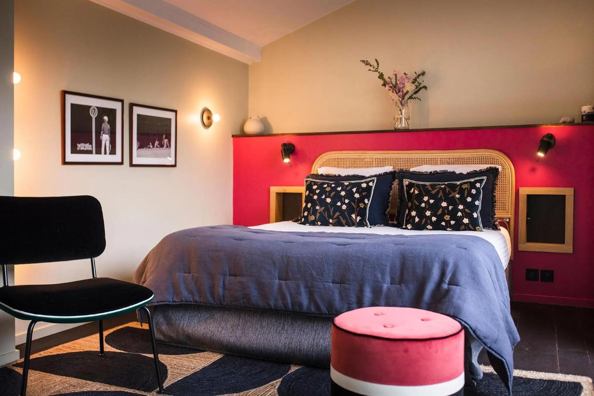 Bedroom, Bed in L'Auberge Basque-Relais & Châteaux