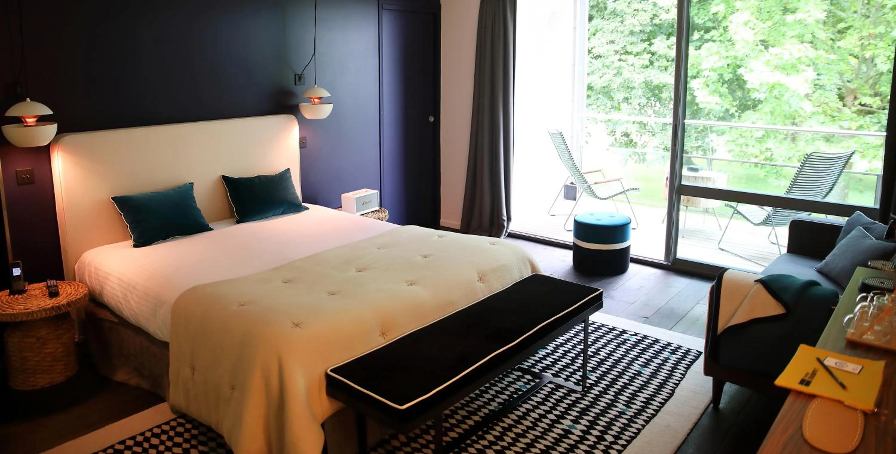 Bed in L'Auberge Basque-Relais & Châteaux