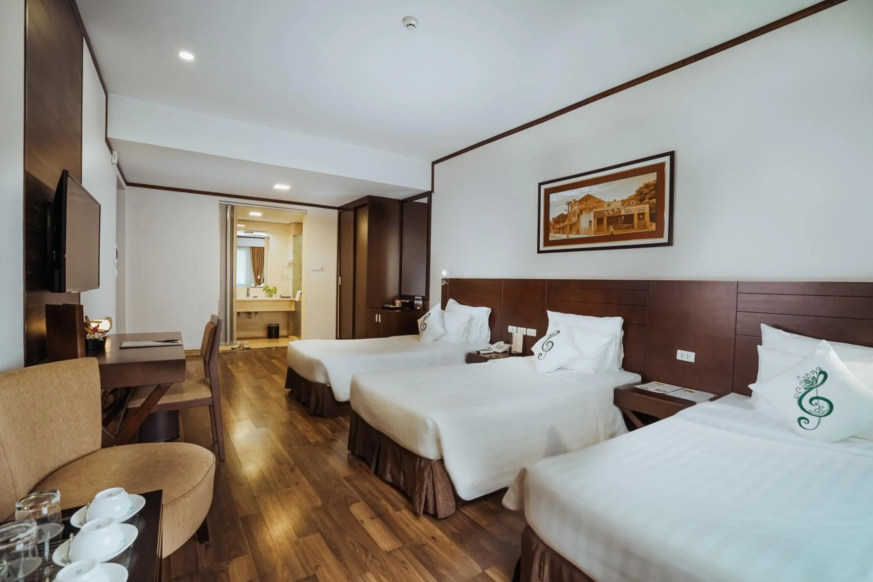 Bed in Thang Long Opera Hotel