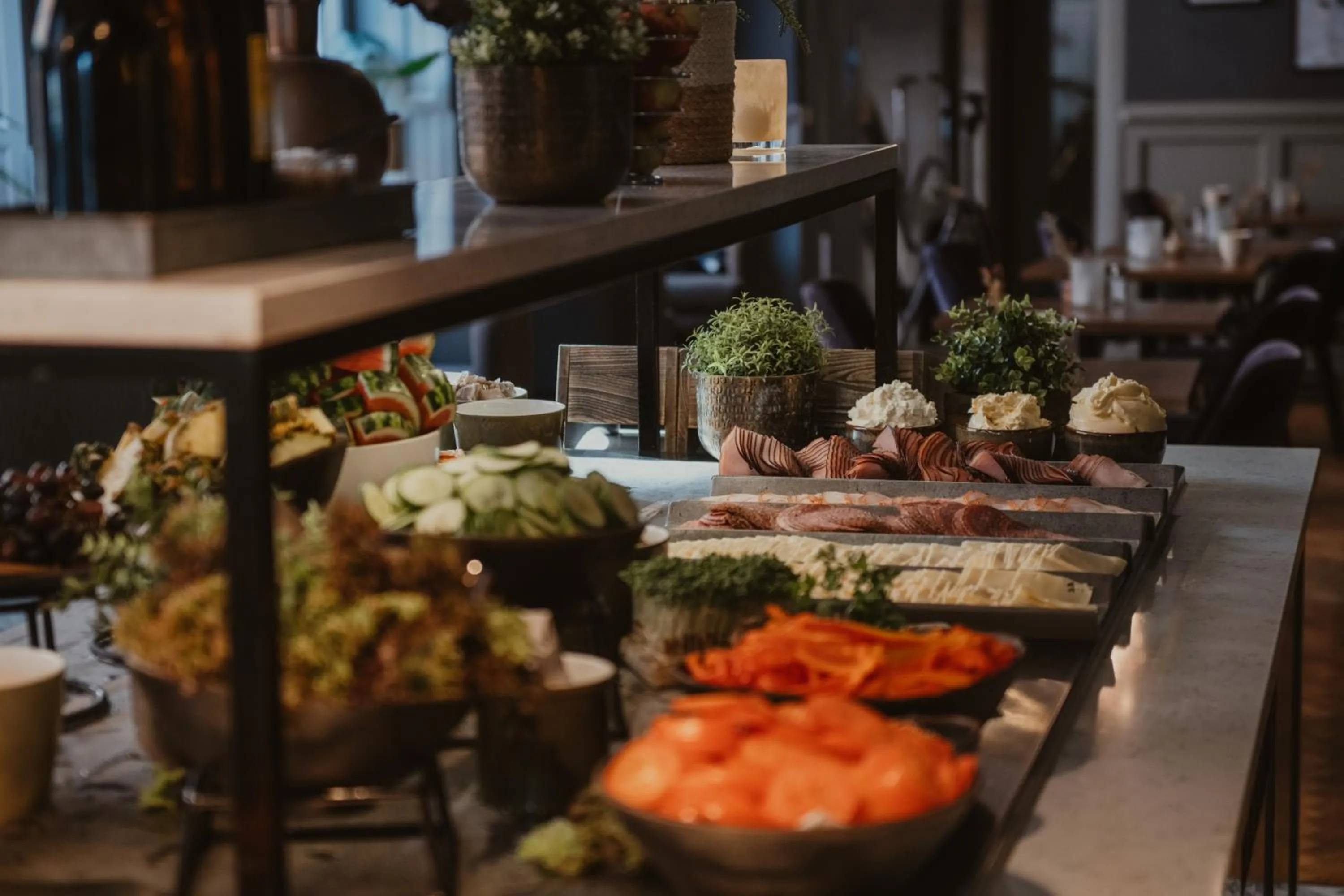 Buffet breakfast in Home Hotel Temperance