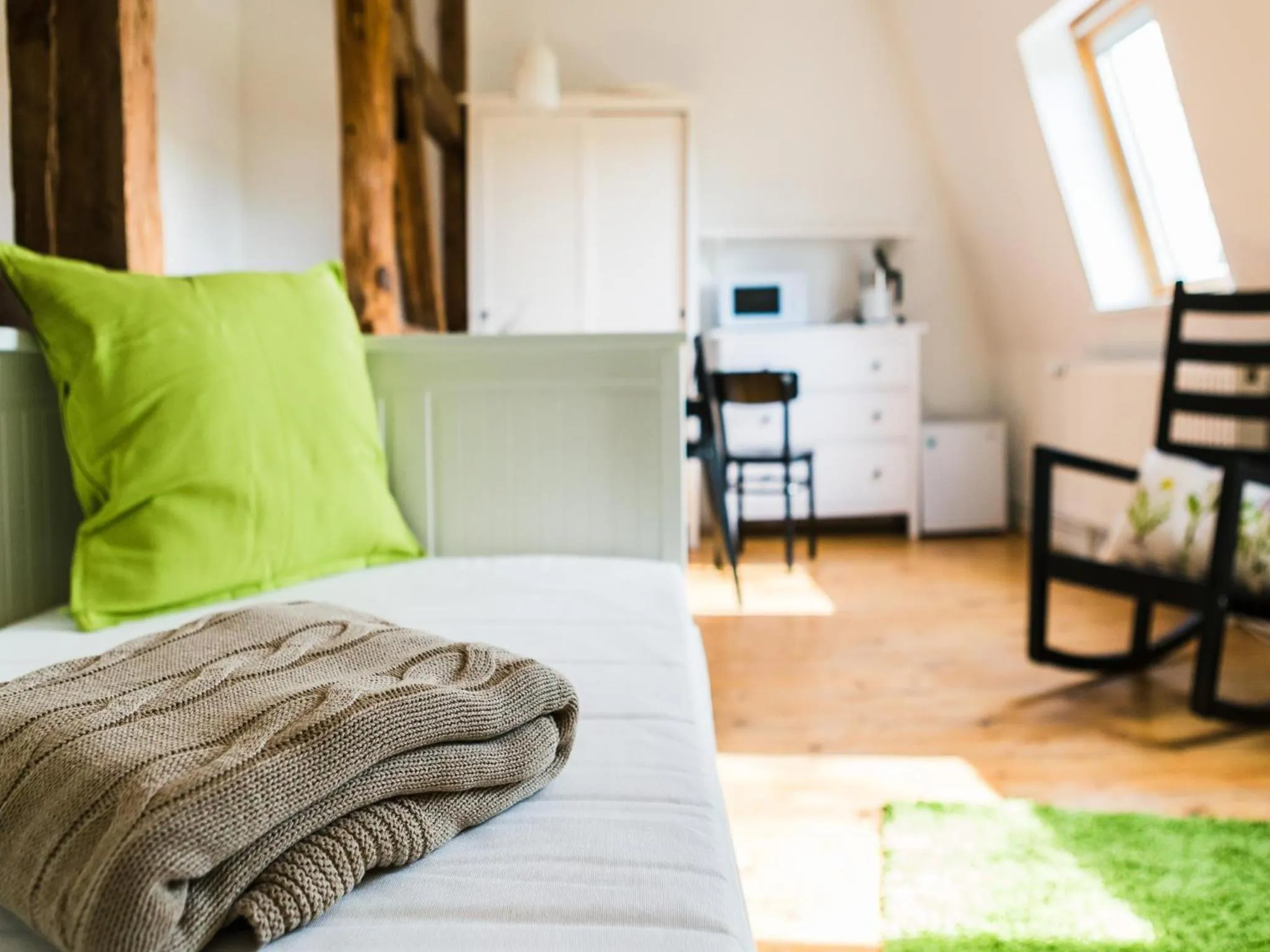 Living room, Bed in Gut Boltenhof