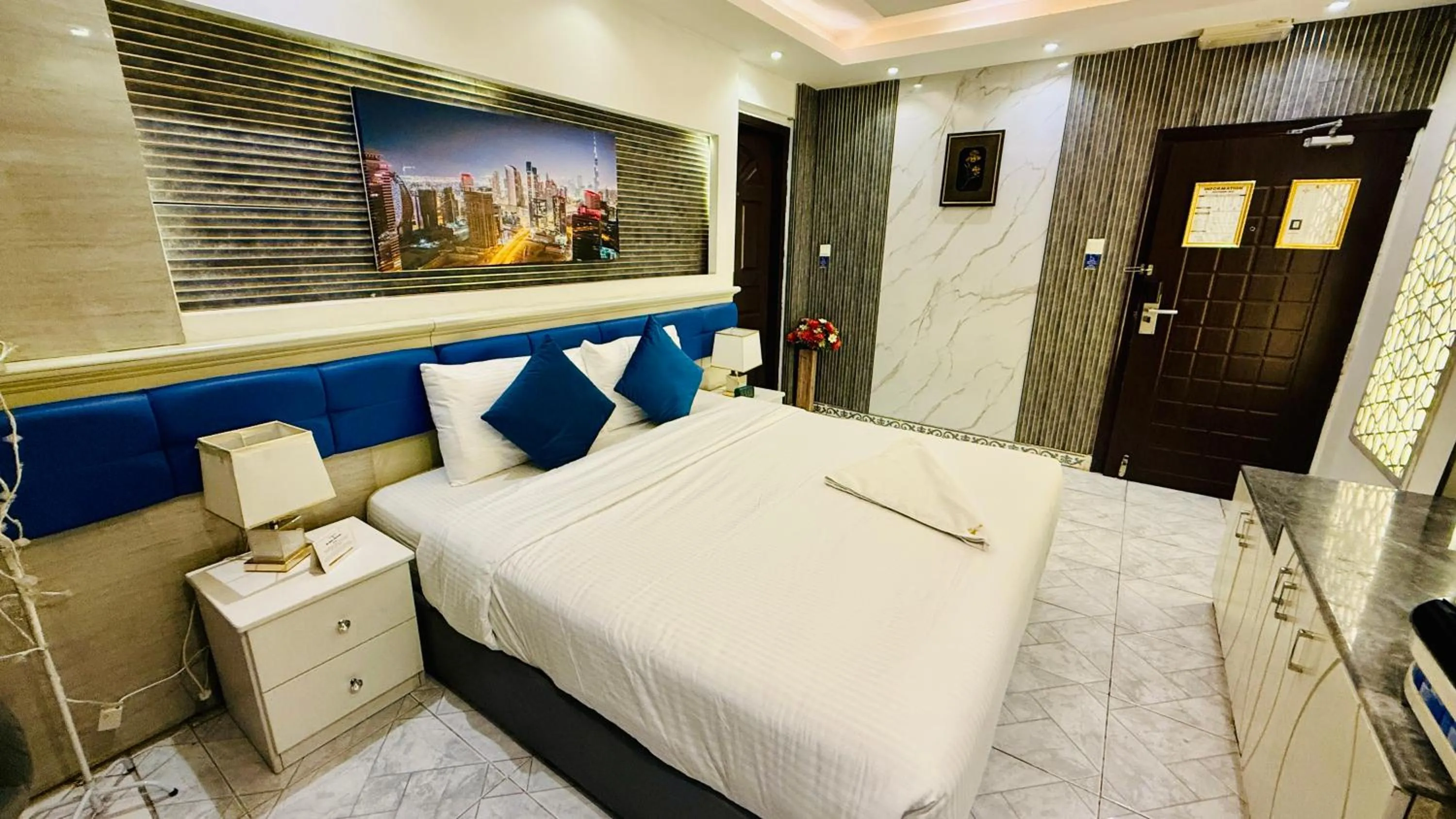 Bed in Trans World Hotel