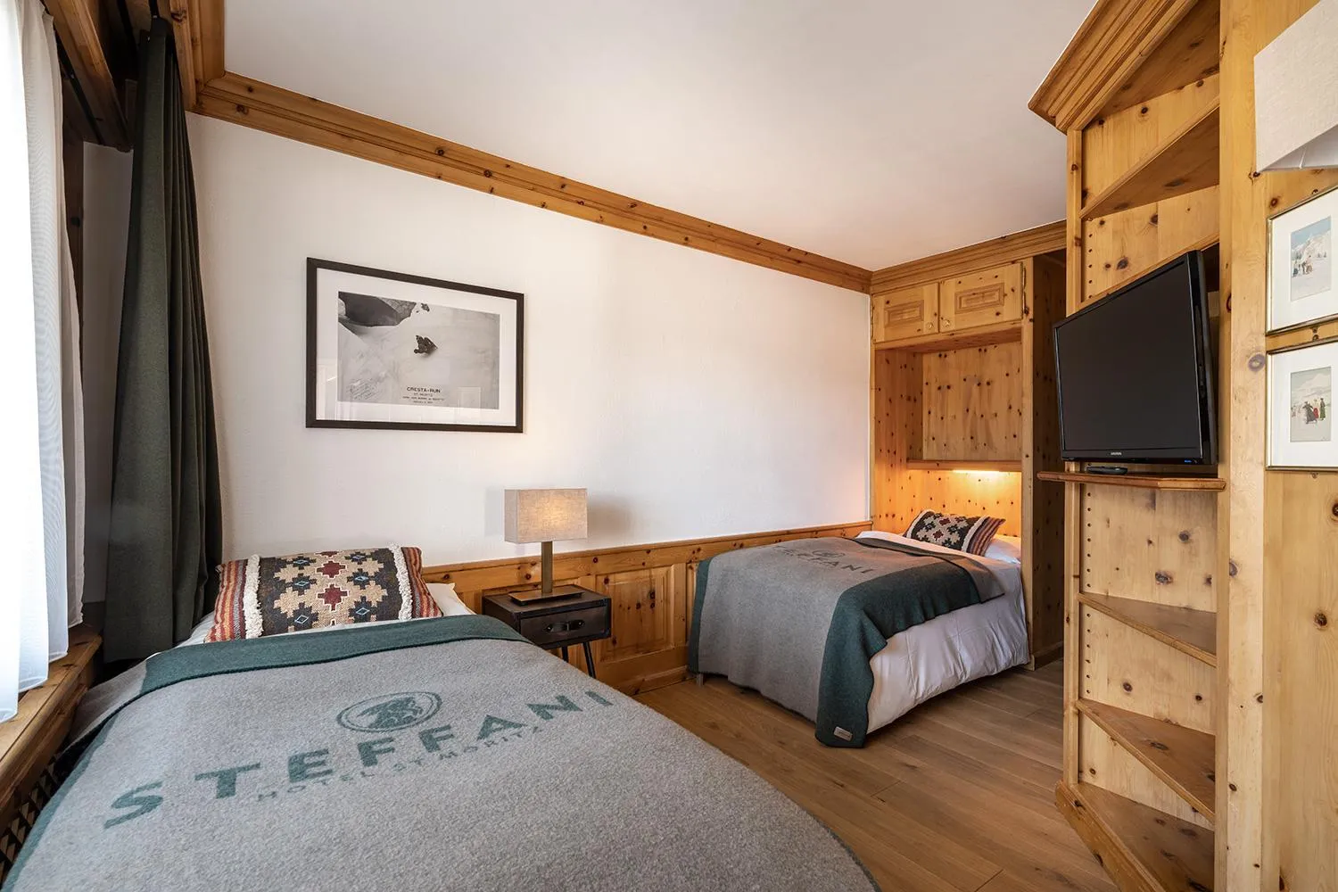 Bed in Hotel Steffani