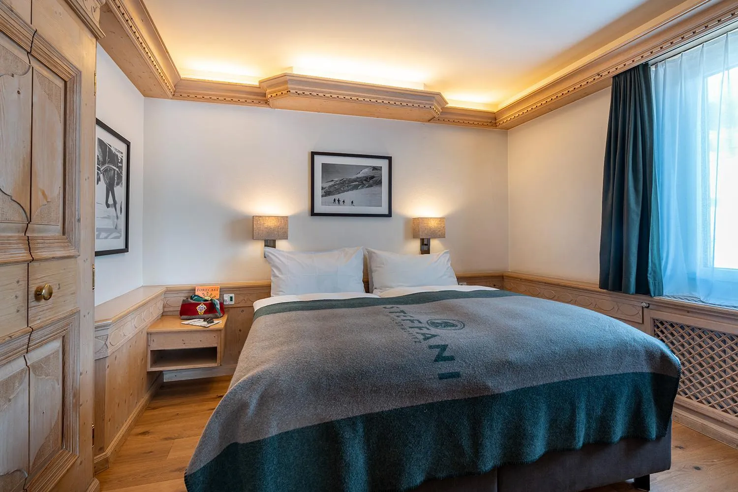 Bed in Hotel Steffani