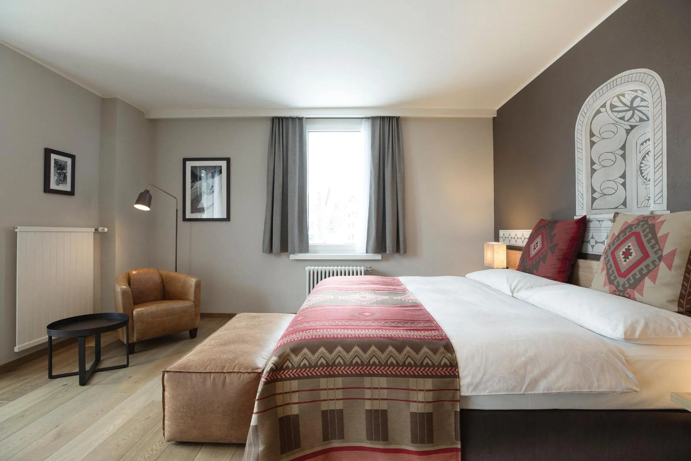 Bed in Hotel Steffani