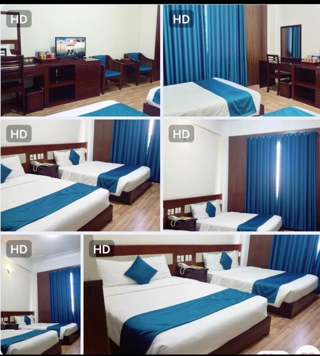 Bedroom, Bed in Khách Sạn Hùng Vương Quảng Ngãi