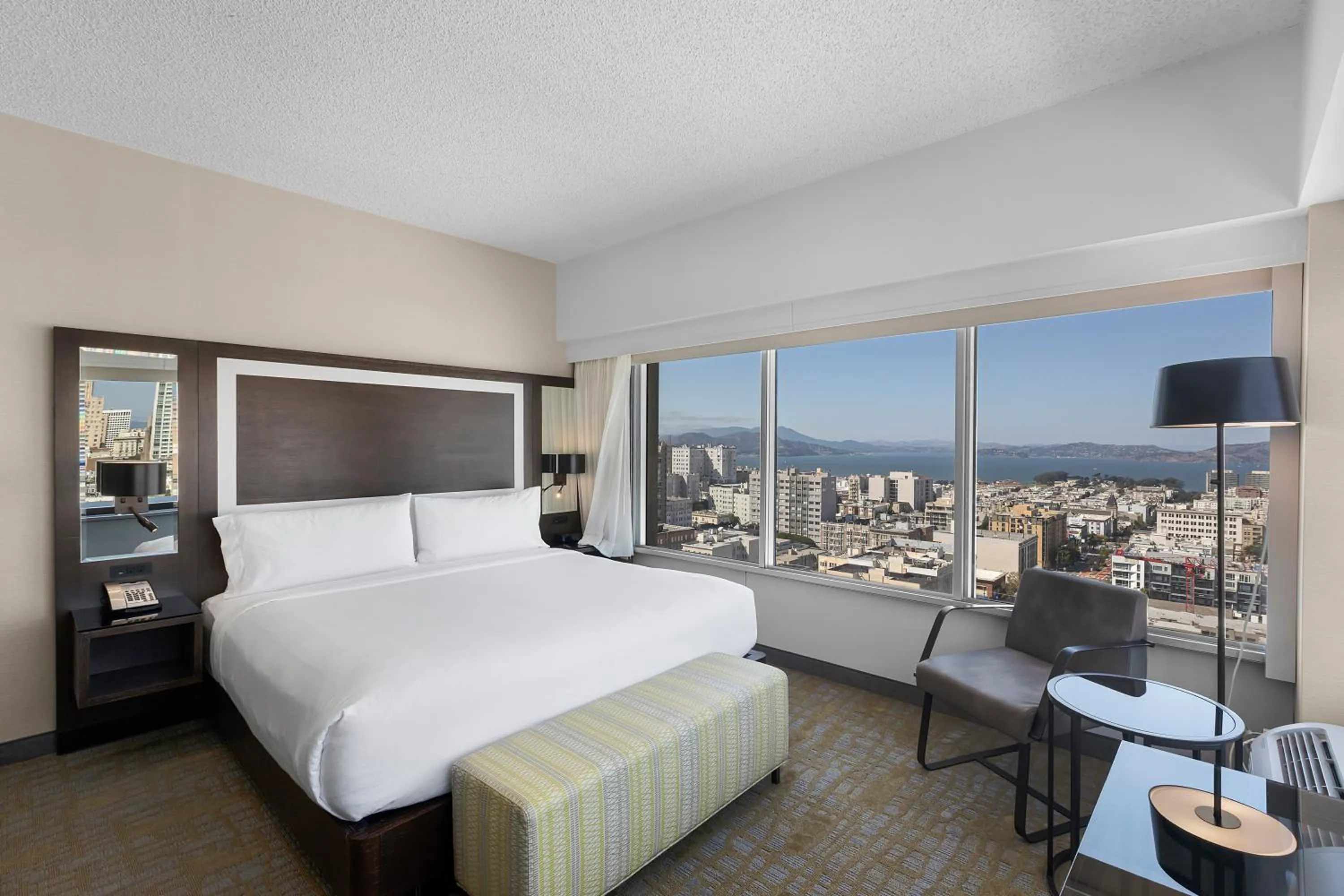 Bed in Holiday Inn San Francisco - Golden Gateway newly renovated with No Resort Fee