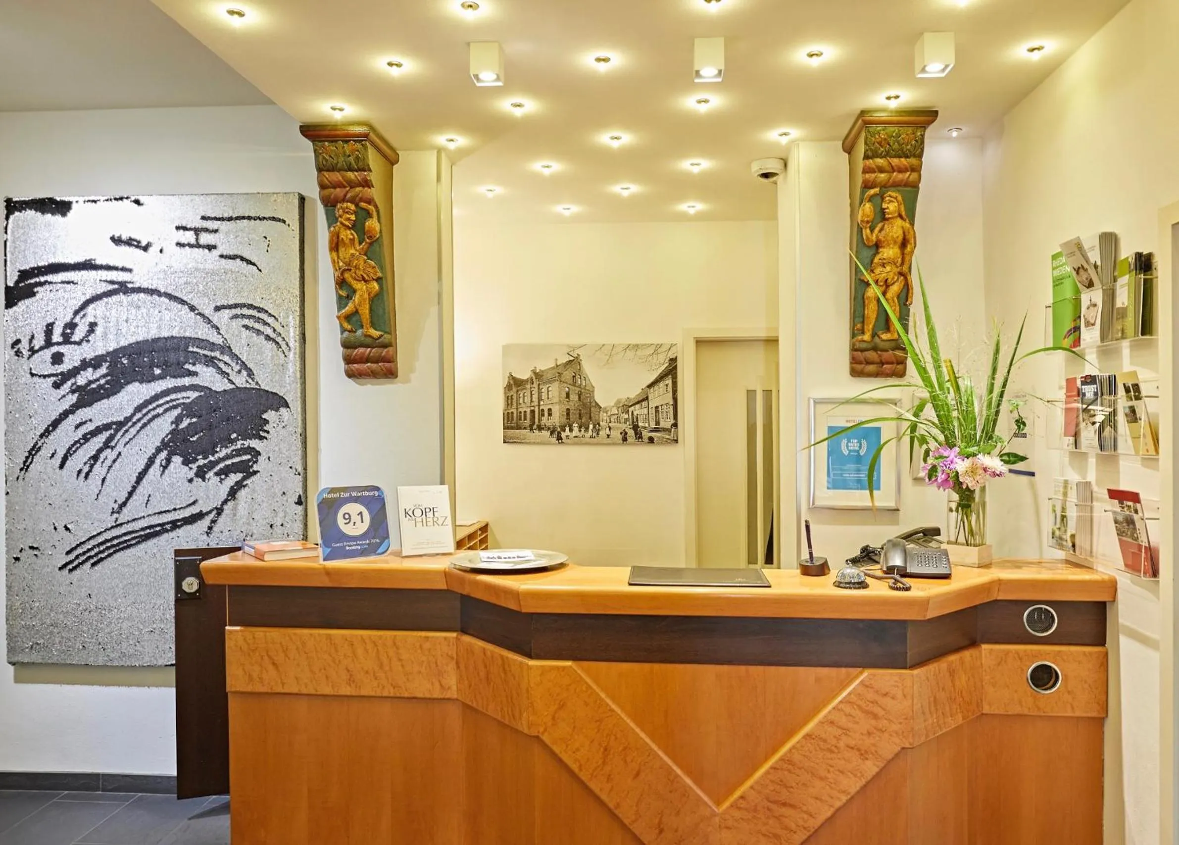 Lobby or reception in Hotel Zur Wartburg