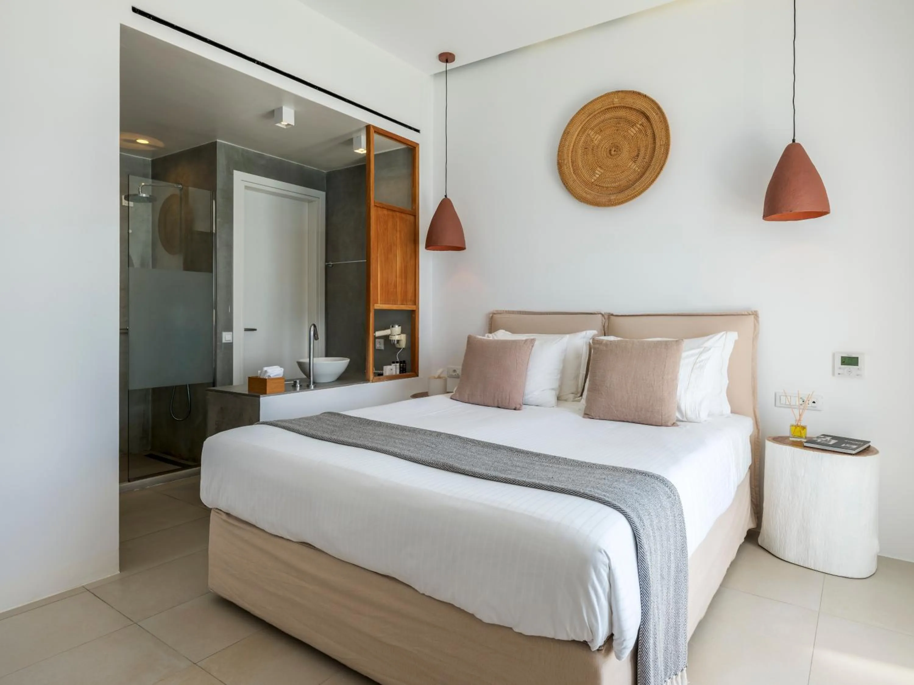 Bed in Bluetopia Suites