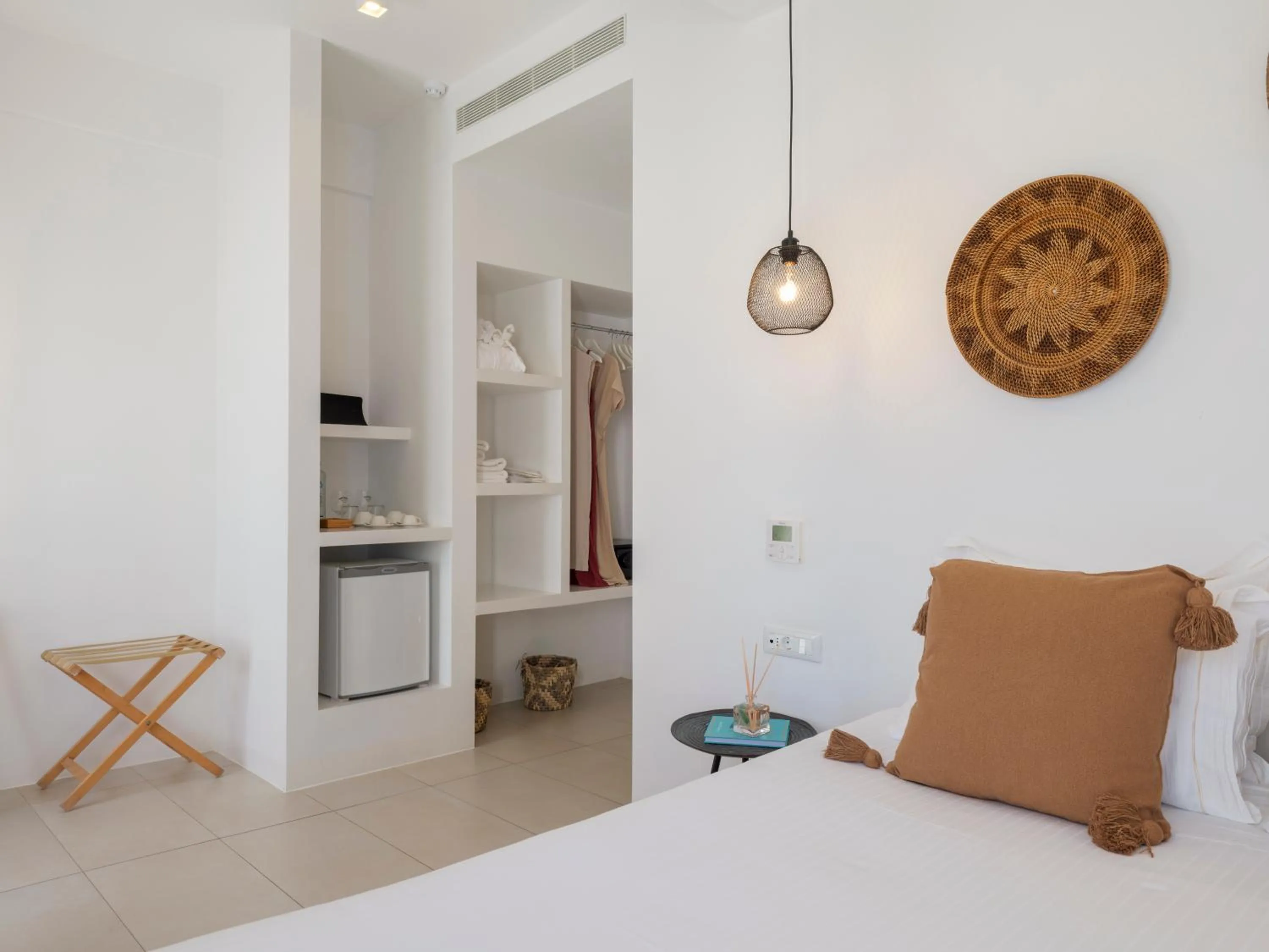 Bed in Bluetopia Suites