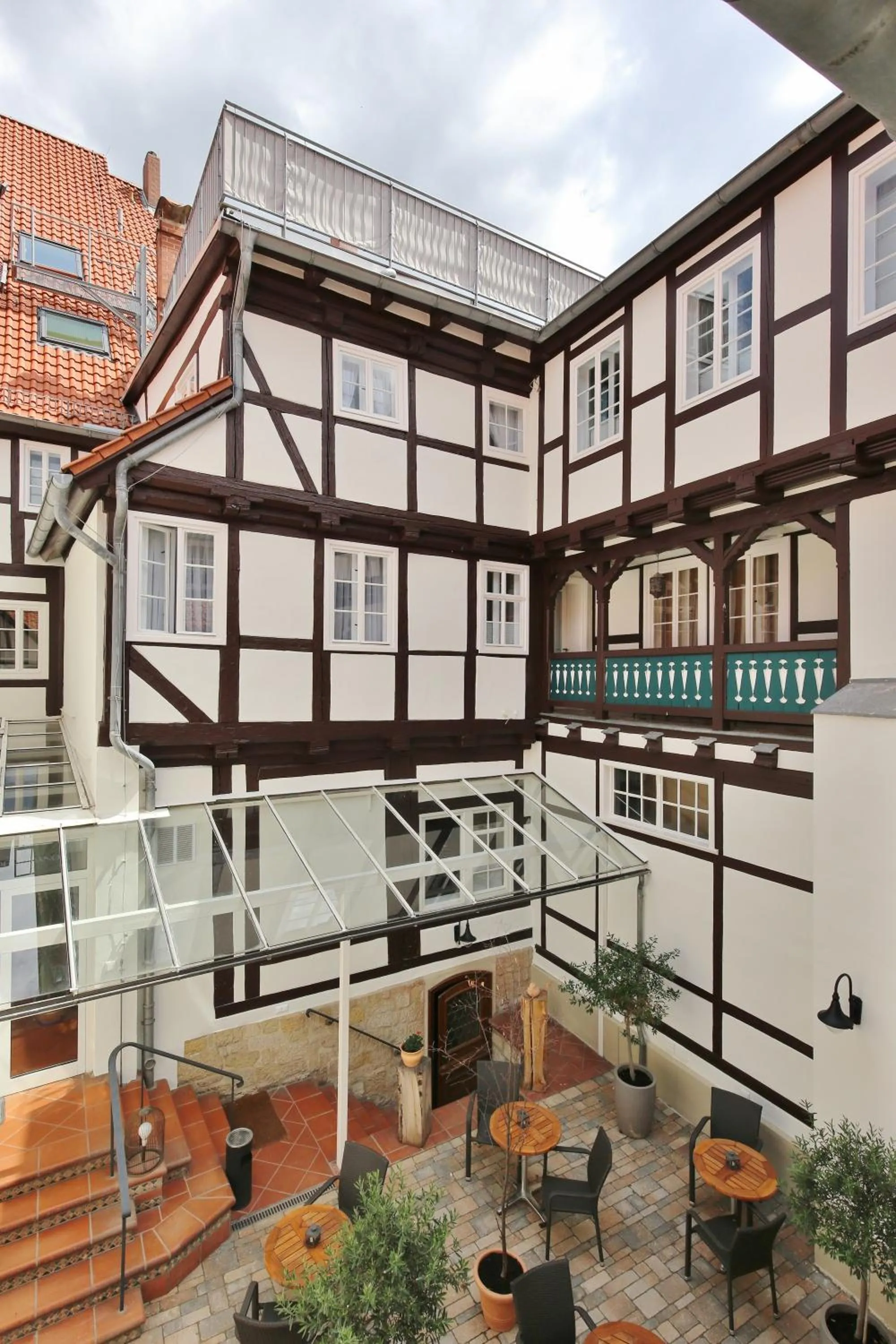 Patio in Hotel Theophano