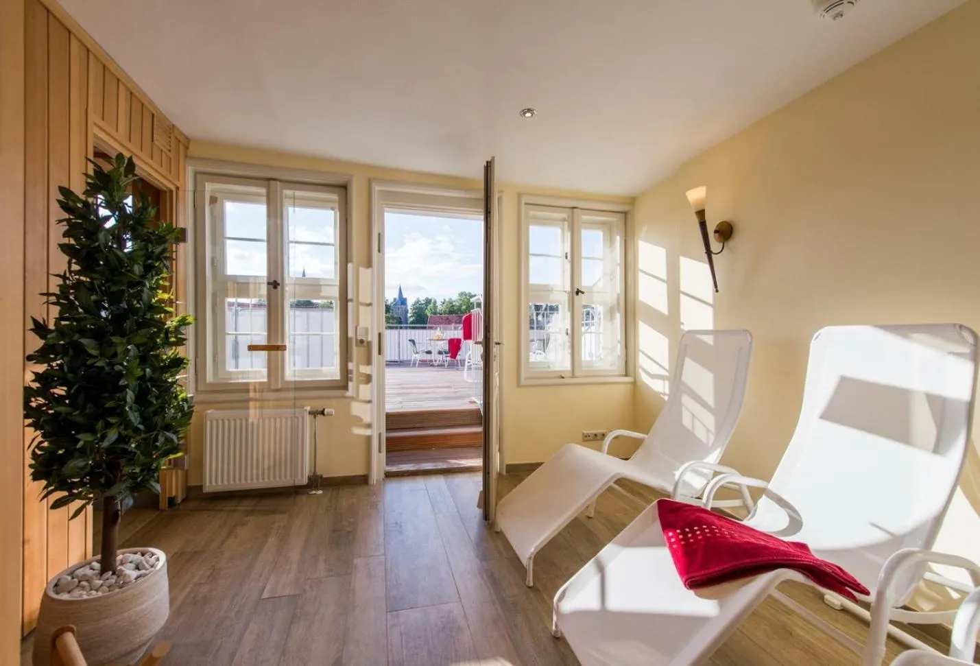 Sauna in Hotel Theophano