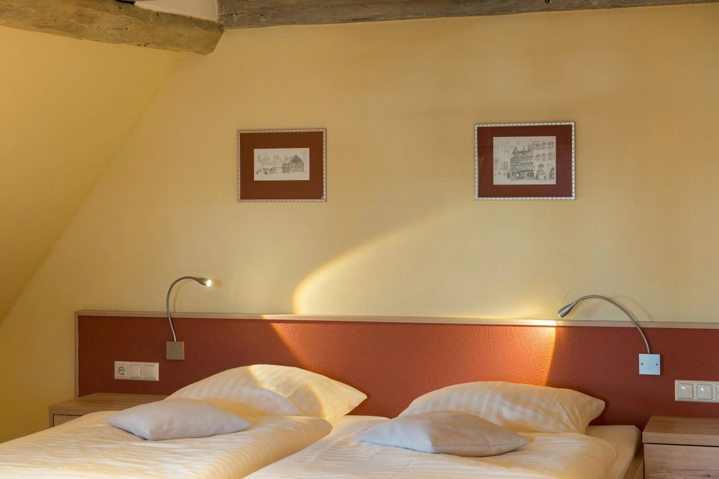 Decorative detail, Bed in Hotel Theophano