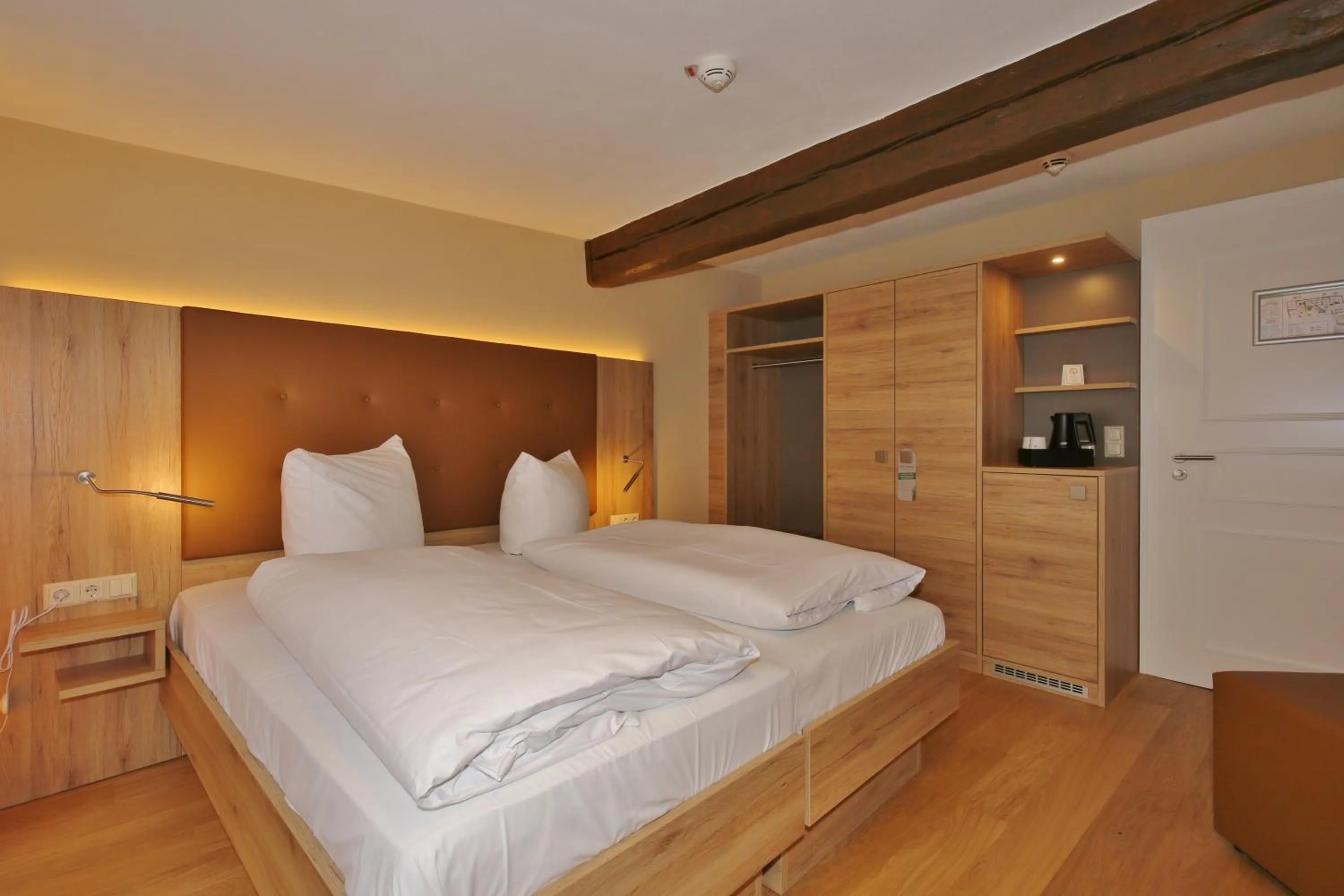 Bed in Hotel Theophano