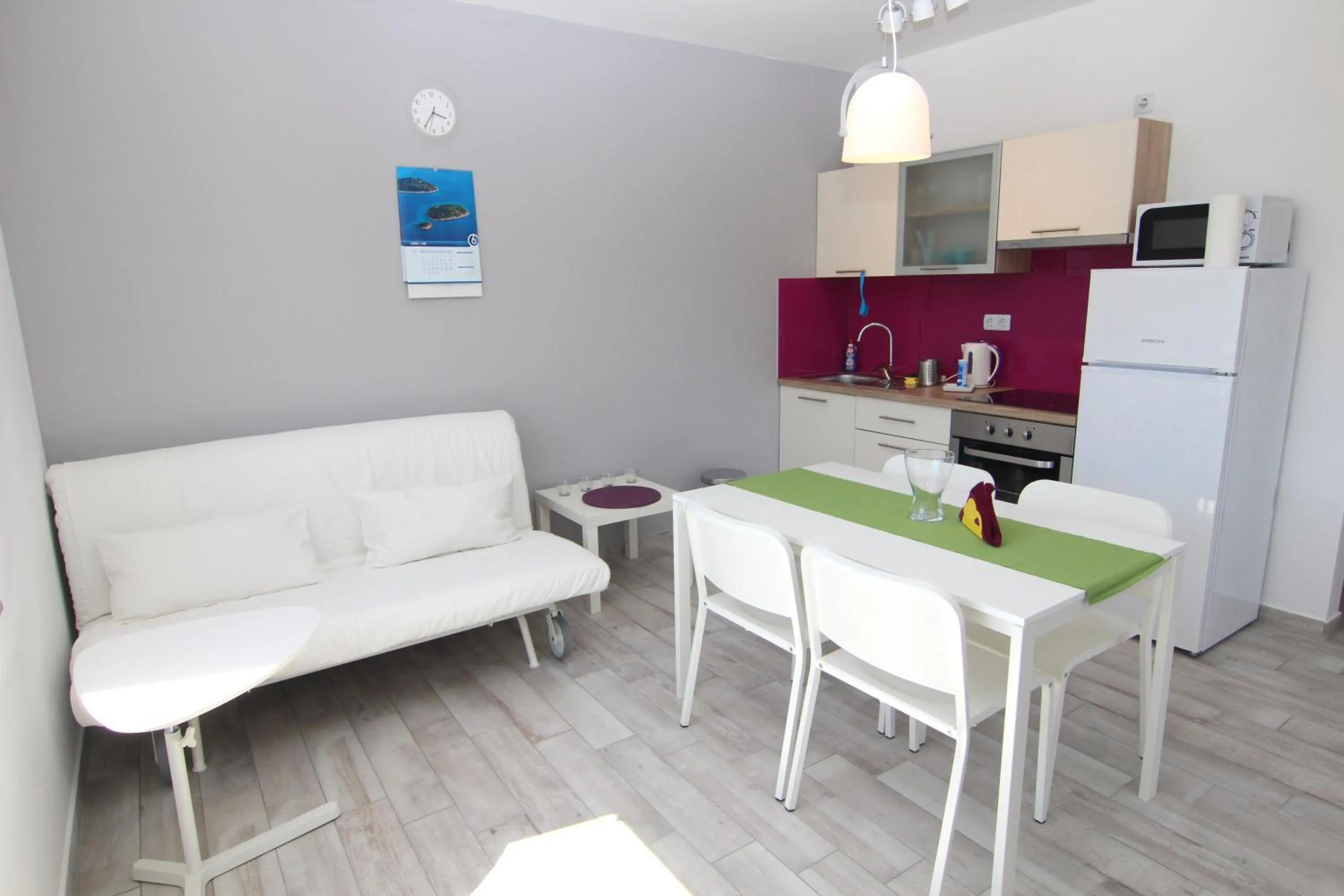 Kitchen or kitchenette in Apartment Villa Franci Pag with heating and open all year