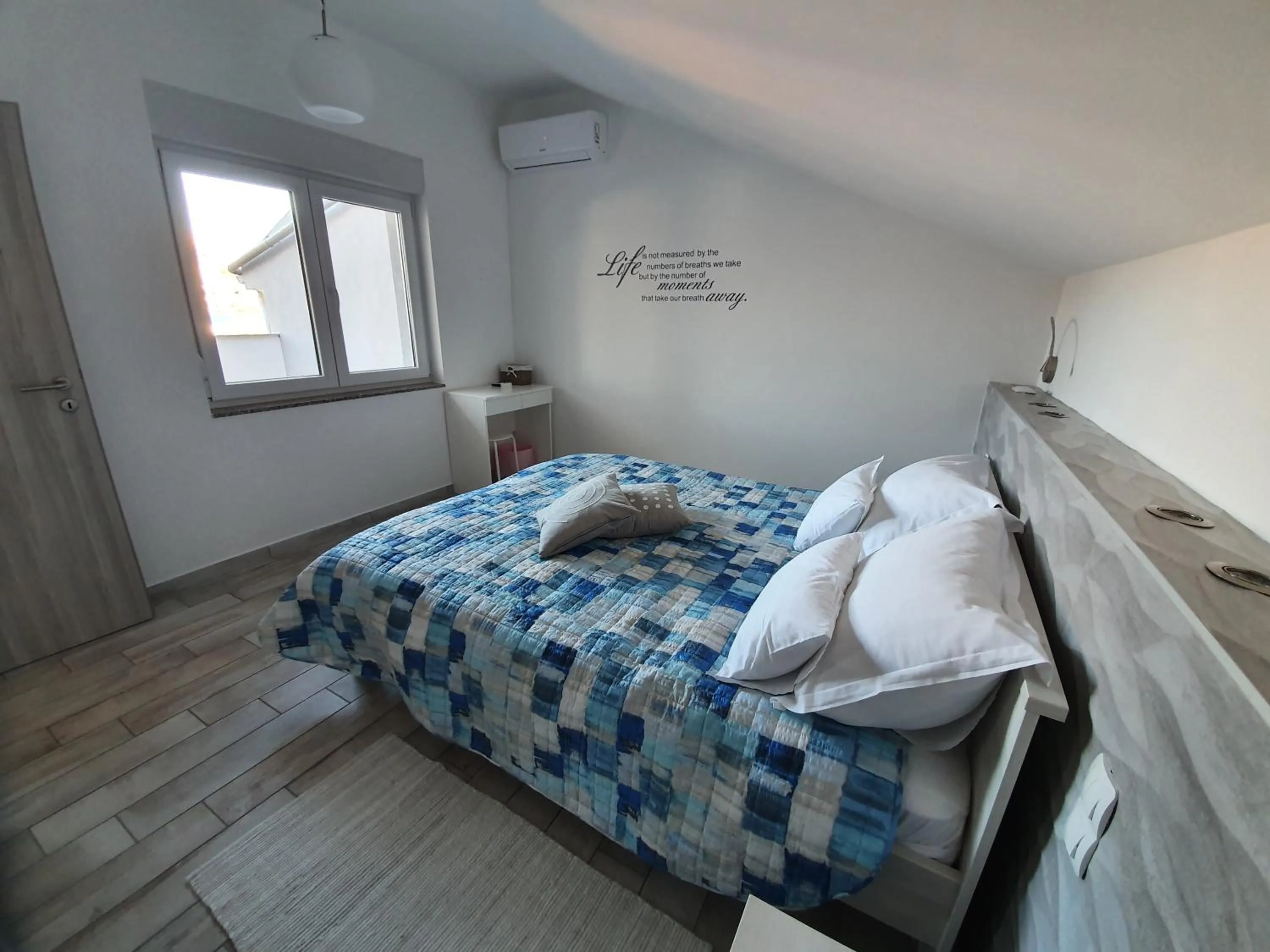 Bedroom, Bed in Apartment Villa Franci Pag with heating and open all year