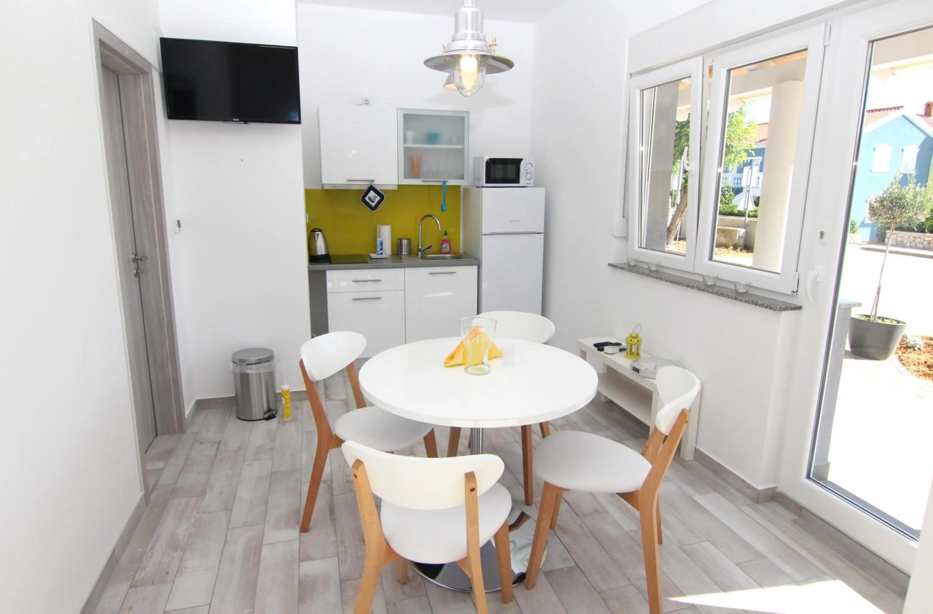 Kitchen or kitchenette in Apartment Villa Franci Pag with heating and open all year