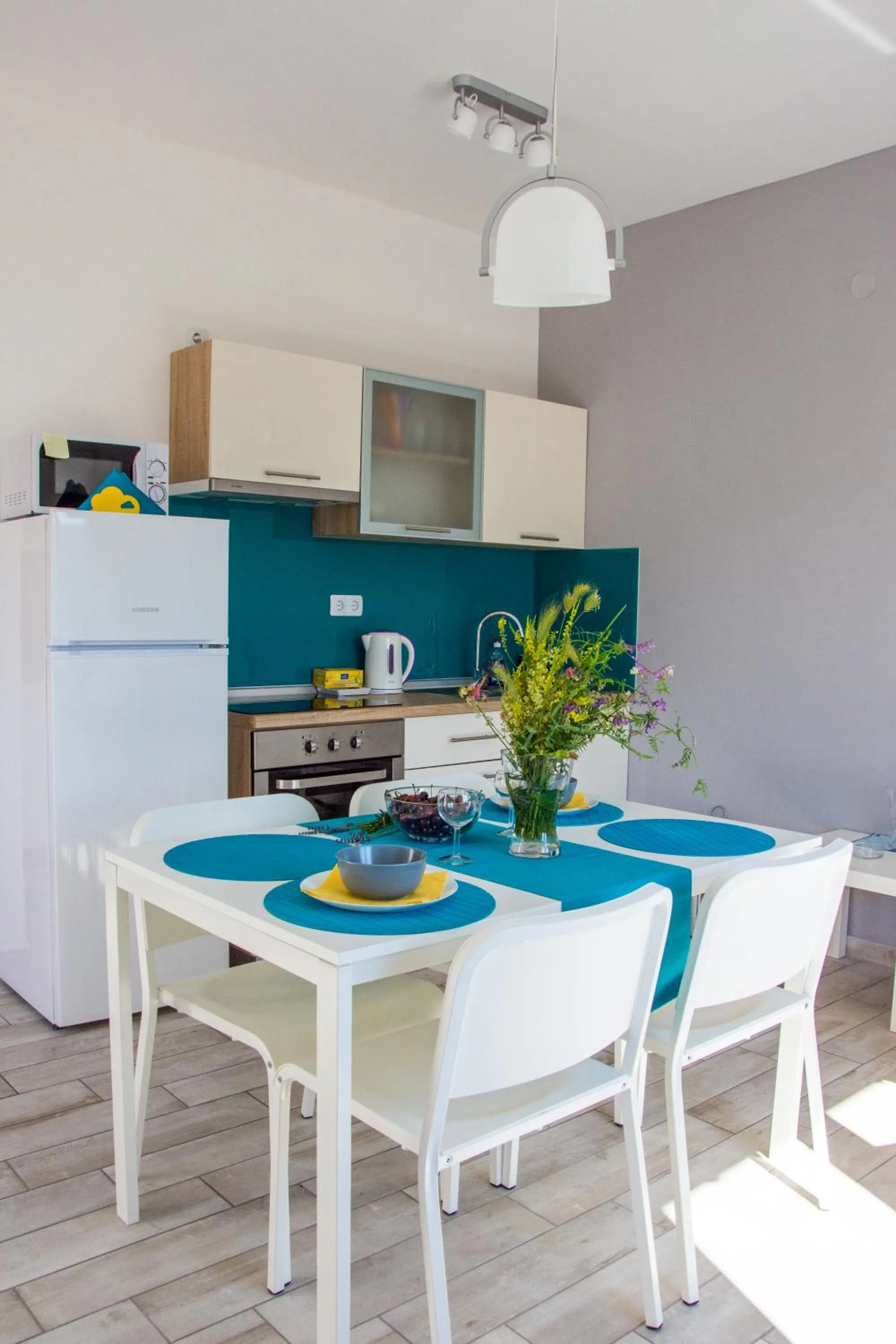 Kitchen or kitchenette in Apartment Villa Franci Pag with heating and open all year