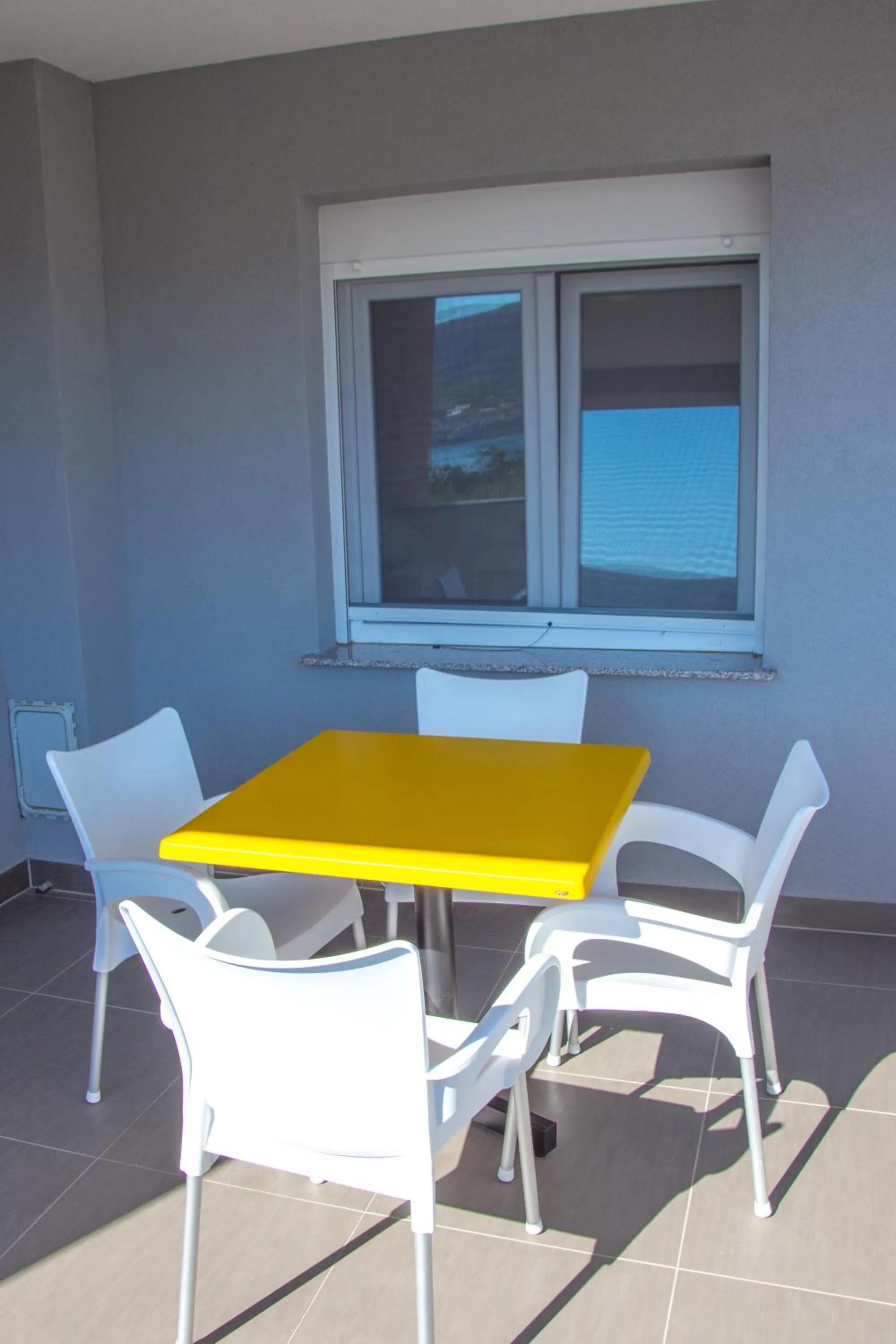 Balcony/Terrace in Apartment Villa Franci Pag with heating and open all year