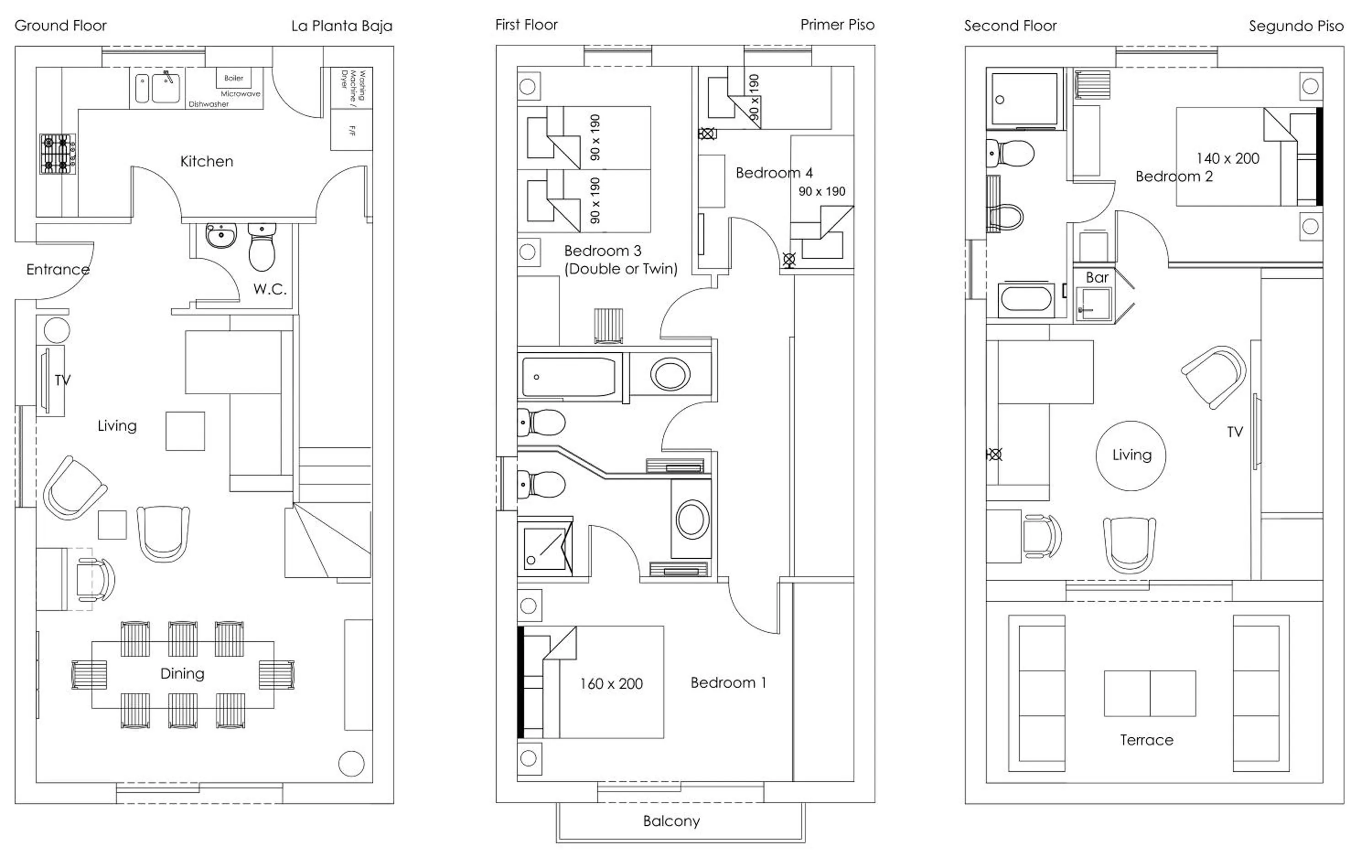 Floor plan in Casa Garcia