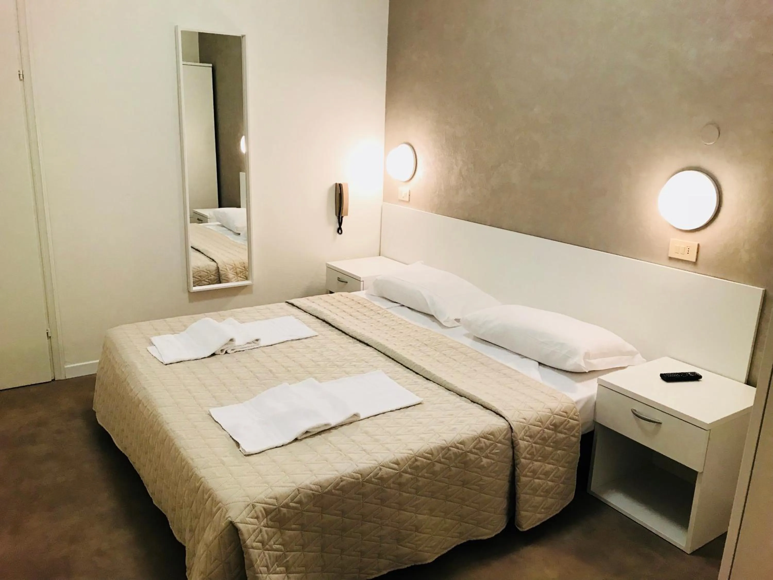 Bed in Hotel Cristina