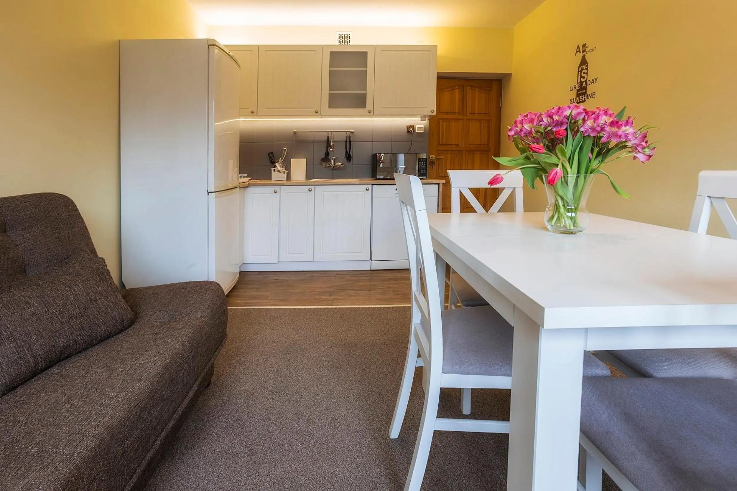Kitchen or kitchenette in Bastówka Apartamenty