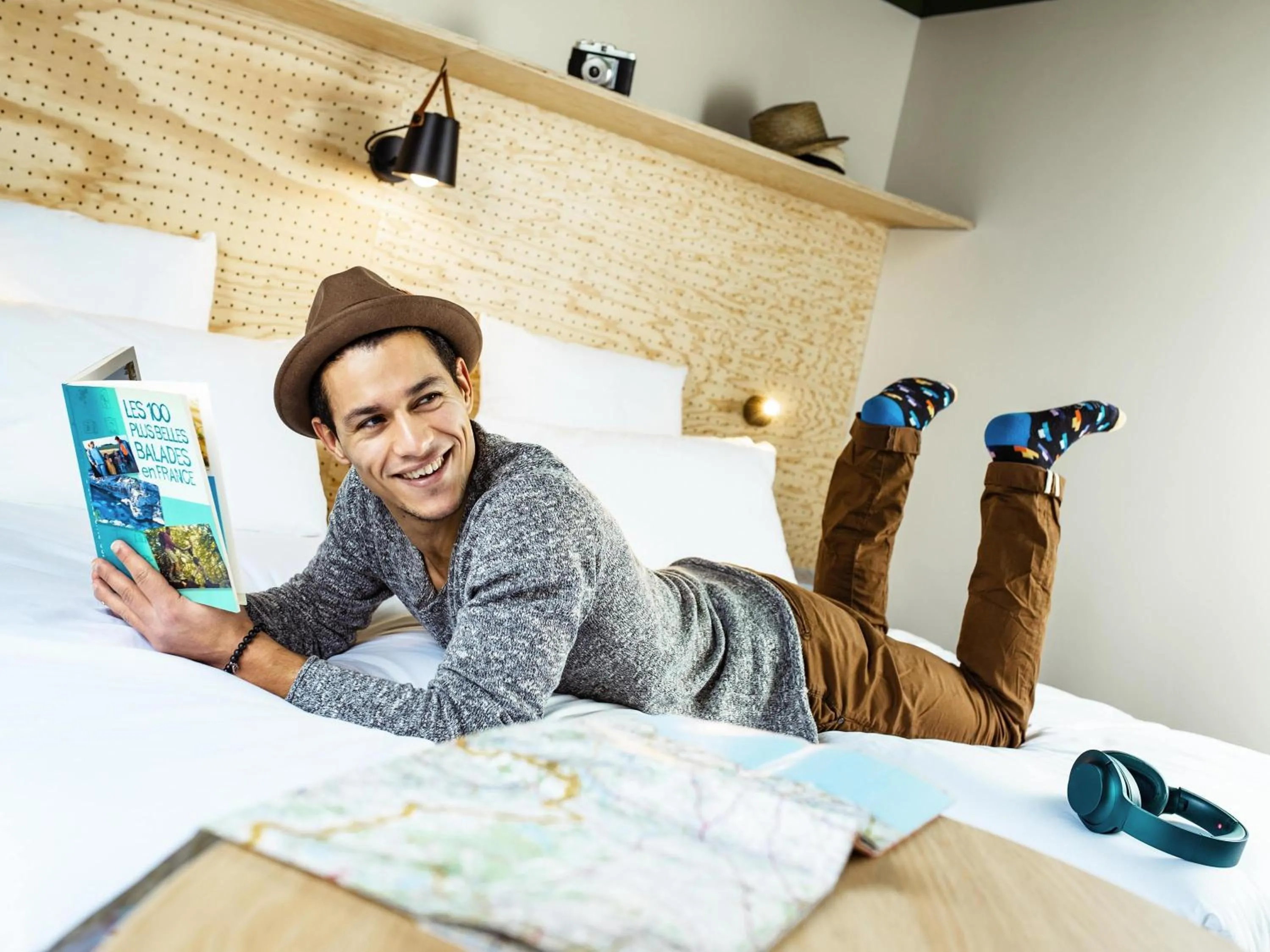 Bedroom, Bed in ibis Styles Lyon Meyzieu Arena Stadium