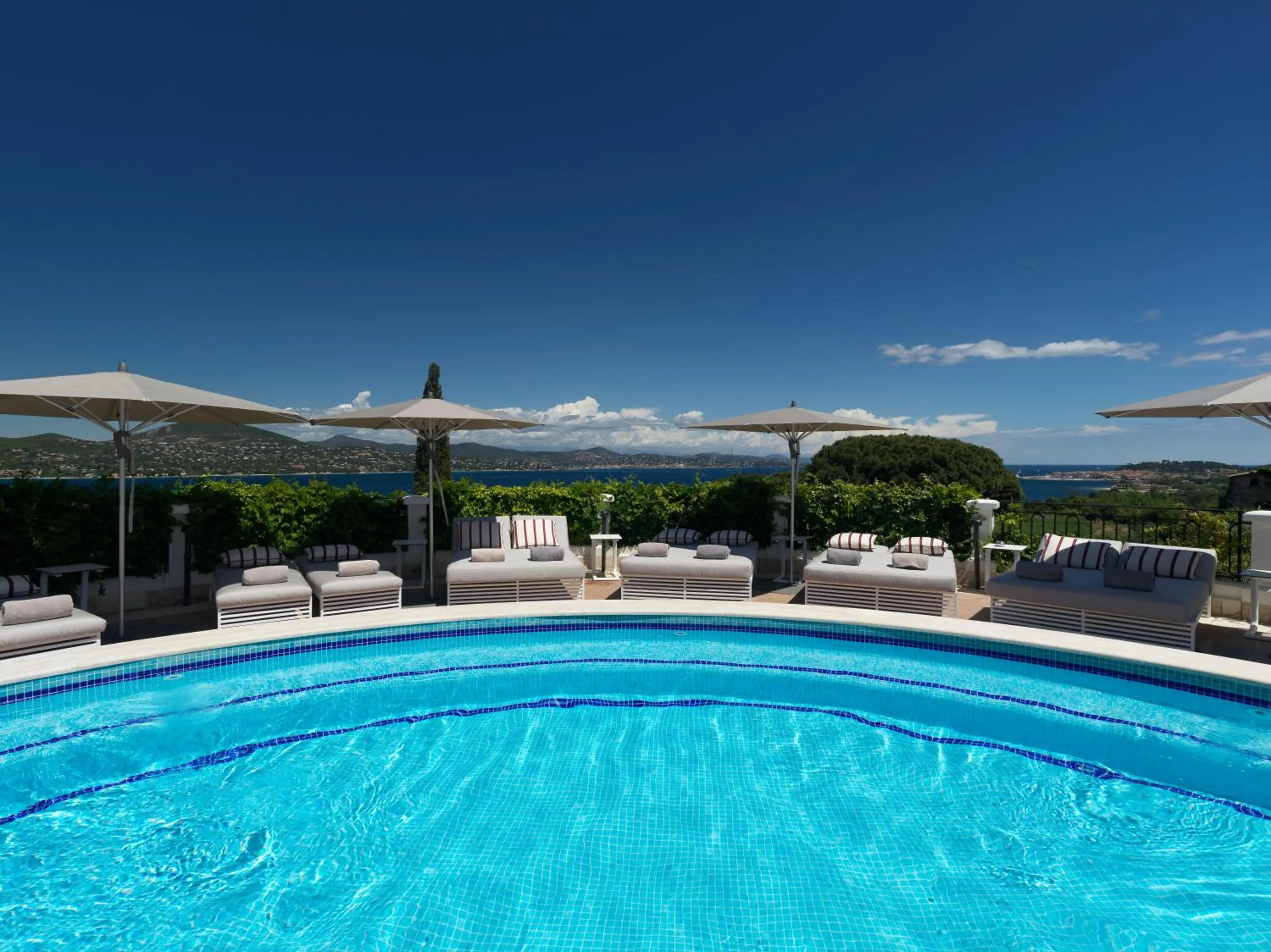 Pool view in Althoff Hotel Villa Belrose