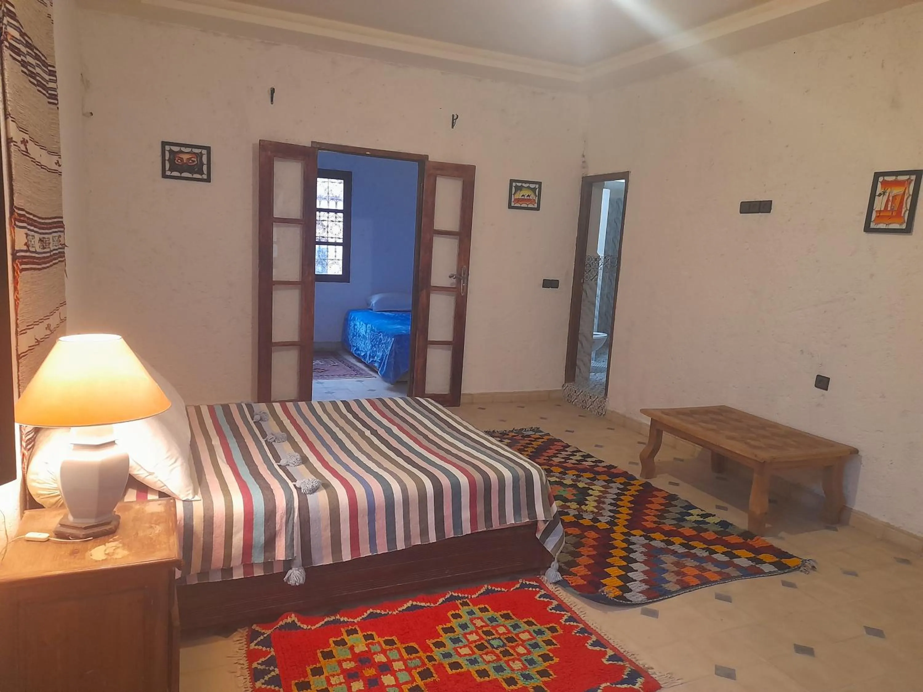 Bed in Riad Diwane