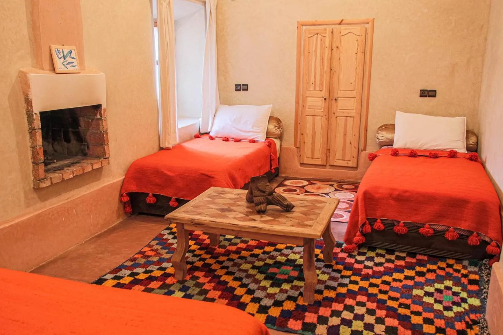 Bed in Riad Diwane