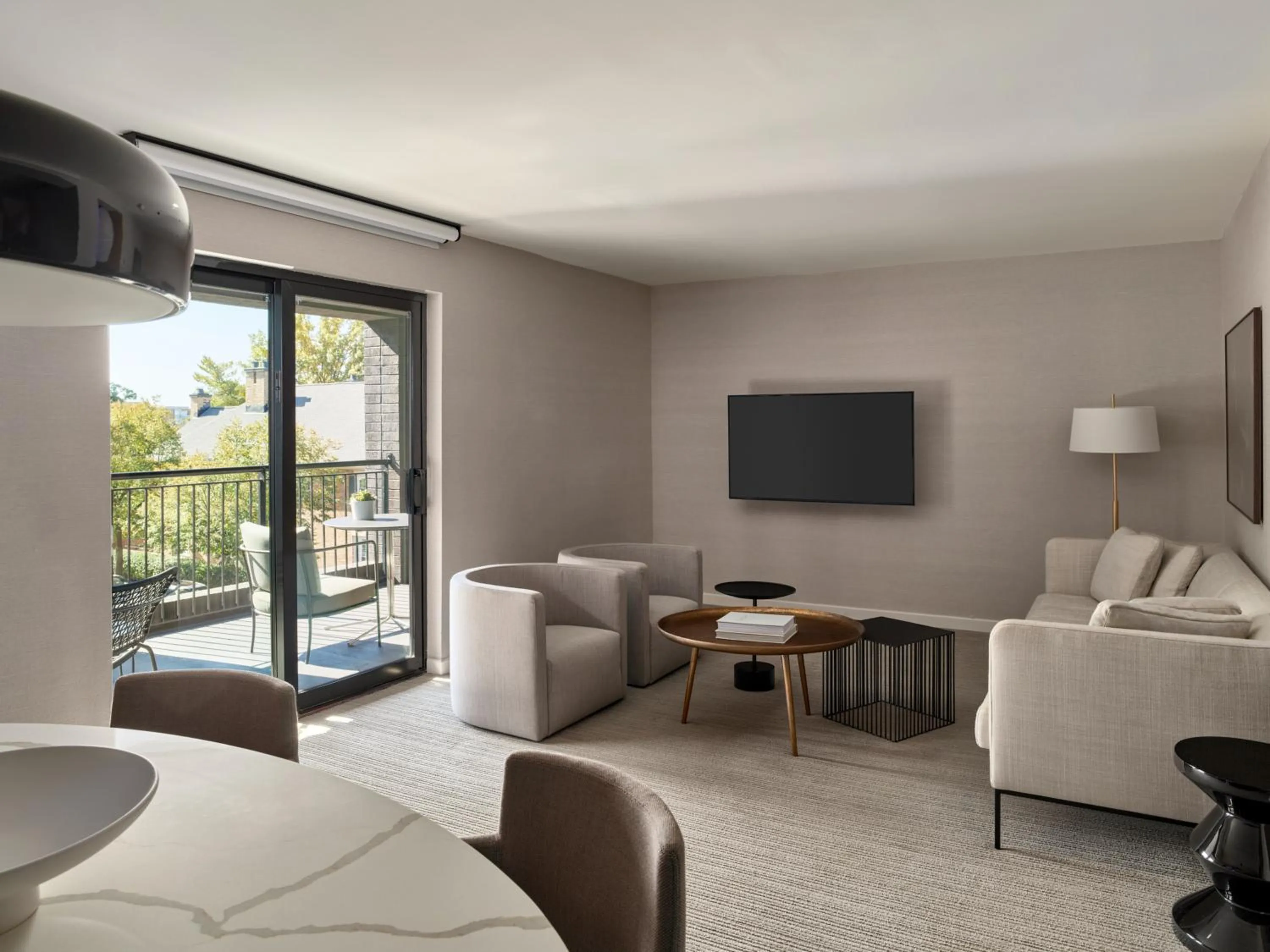 Seating area in Hotel AKA Alexandria