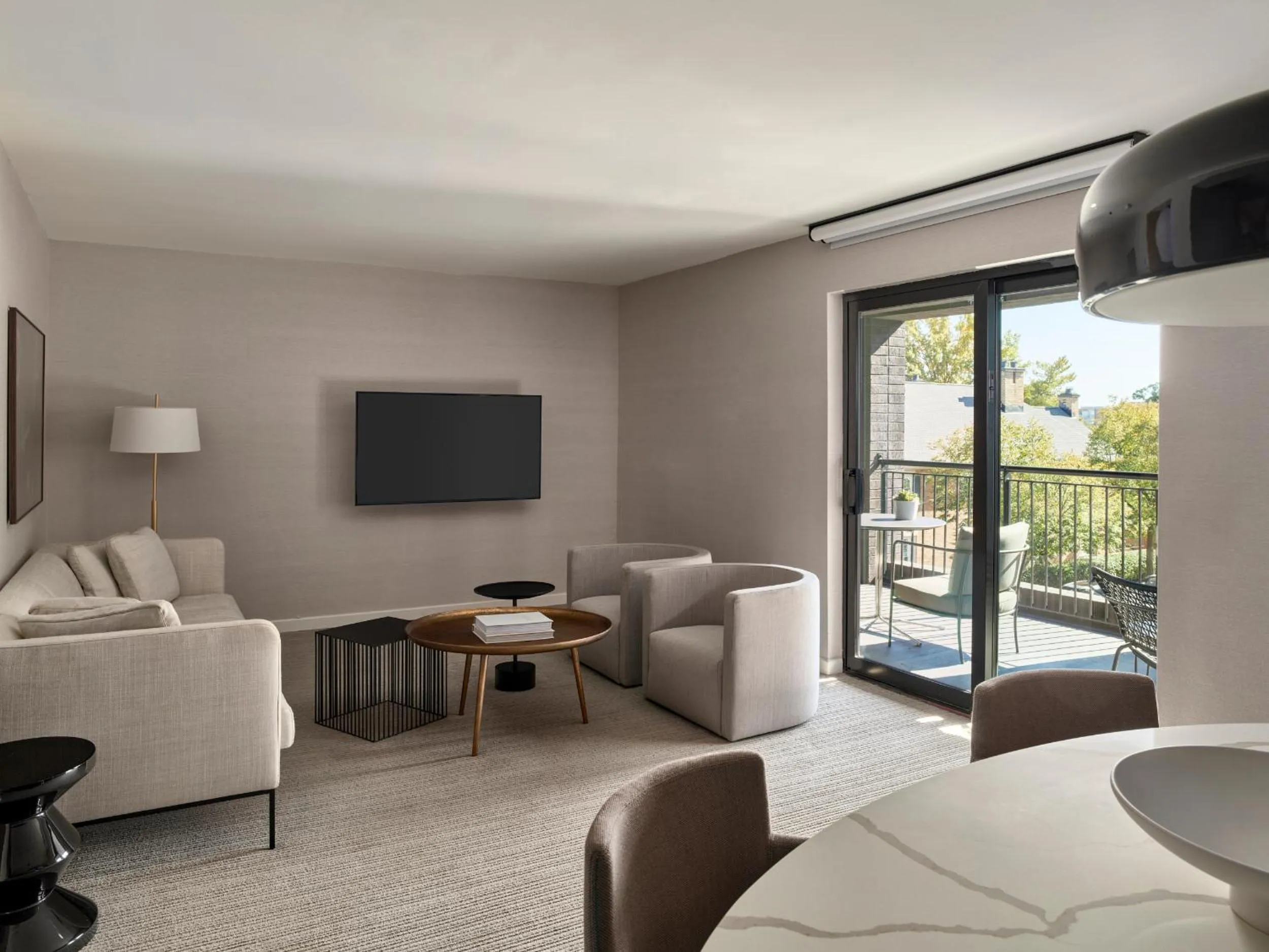 Seating area in Hotel AKA Alexandria