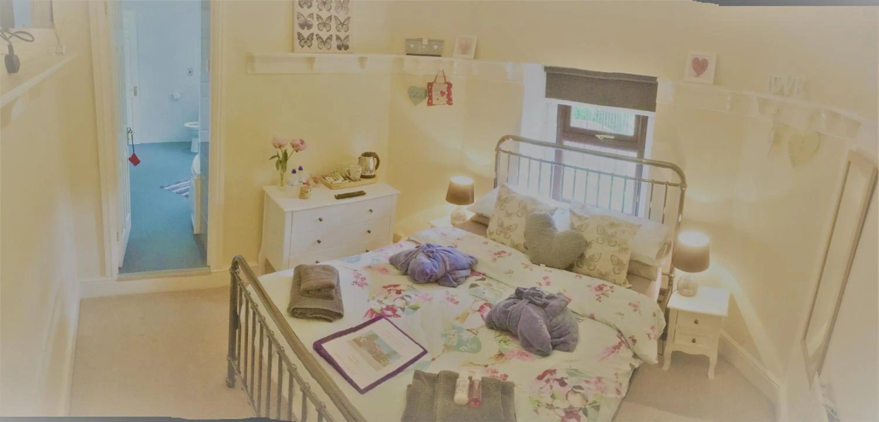 Bed in Ty Mynydd Lodge