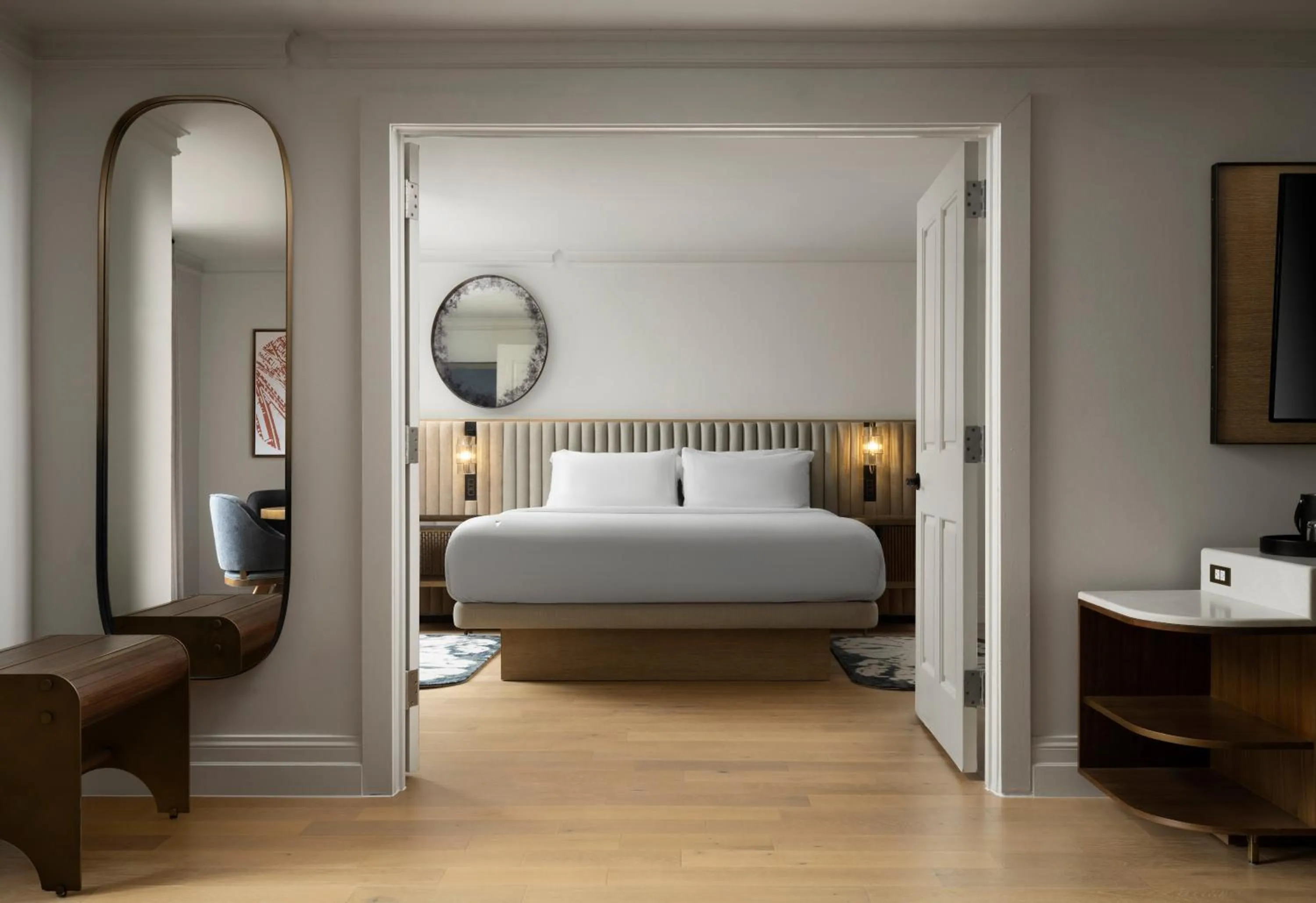 Bedroom, Bed in The Union Station Nashville Yards, Autograph Collection