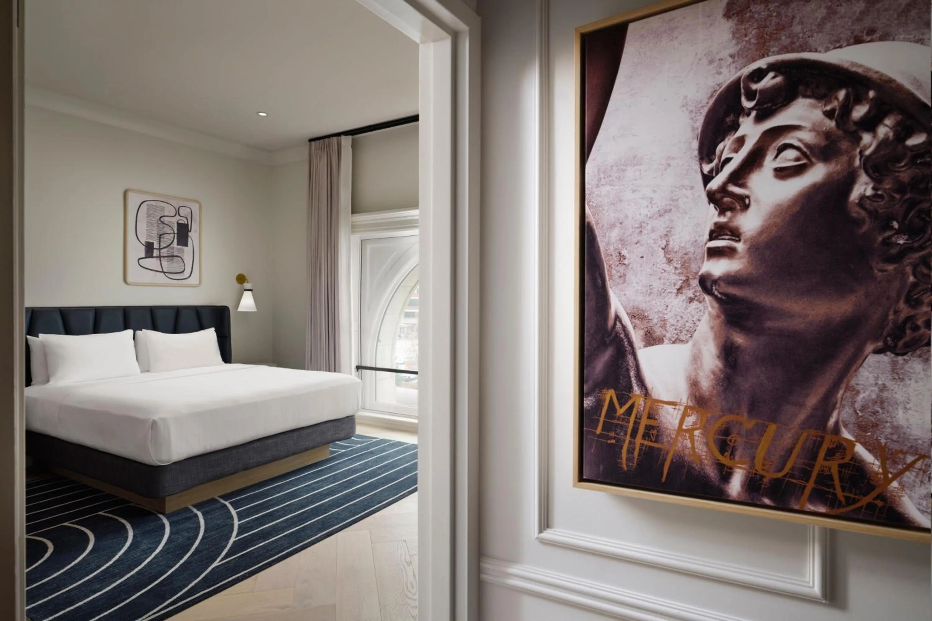 Bedroom, Bed in The Union Station Nashville Yards, Autograph Collection