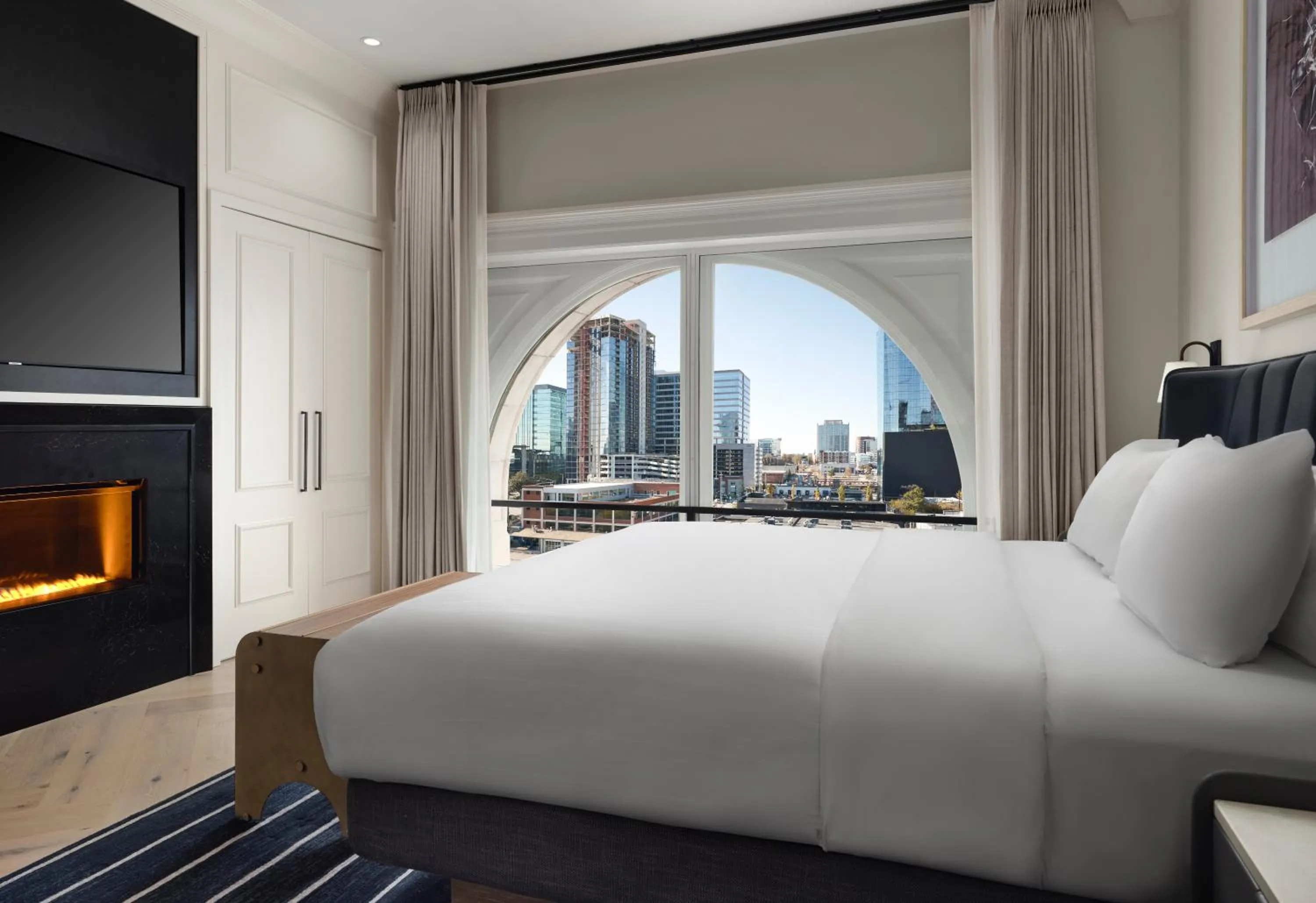 Bedroom, Bed in The Union Station Nashville Yards, Autograph Collection