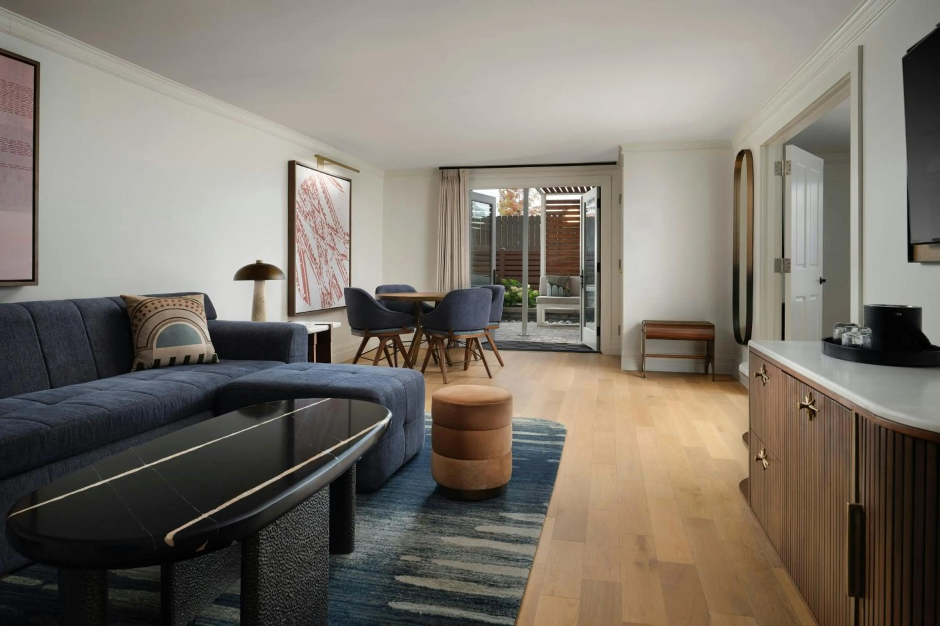 Living room in The Union Station Nashville Yards, Autograph Collection