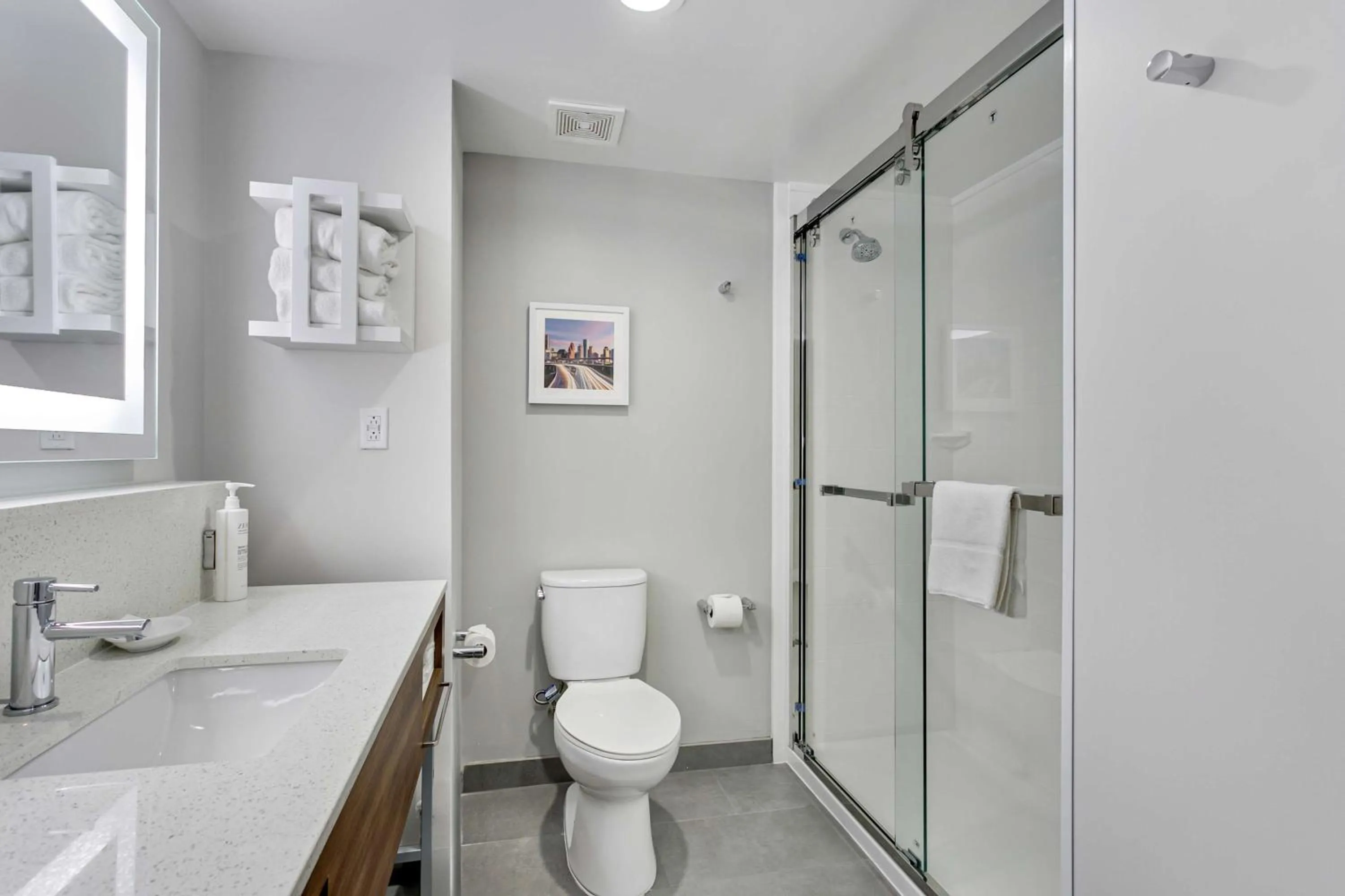 Bathroom in Hampton Inn Houston-Pearland, TX