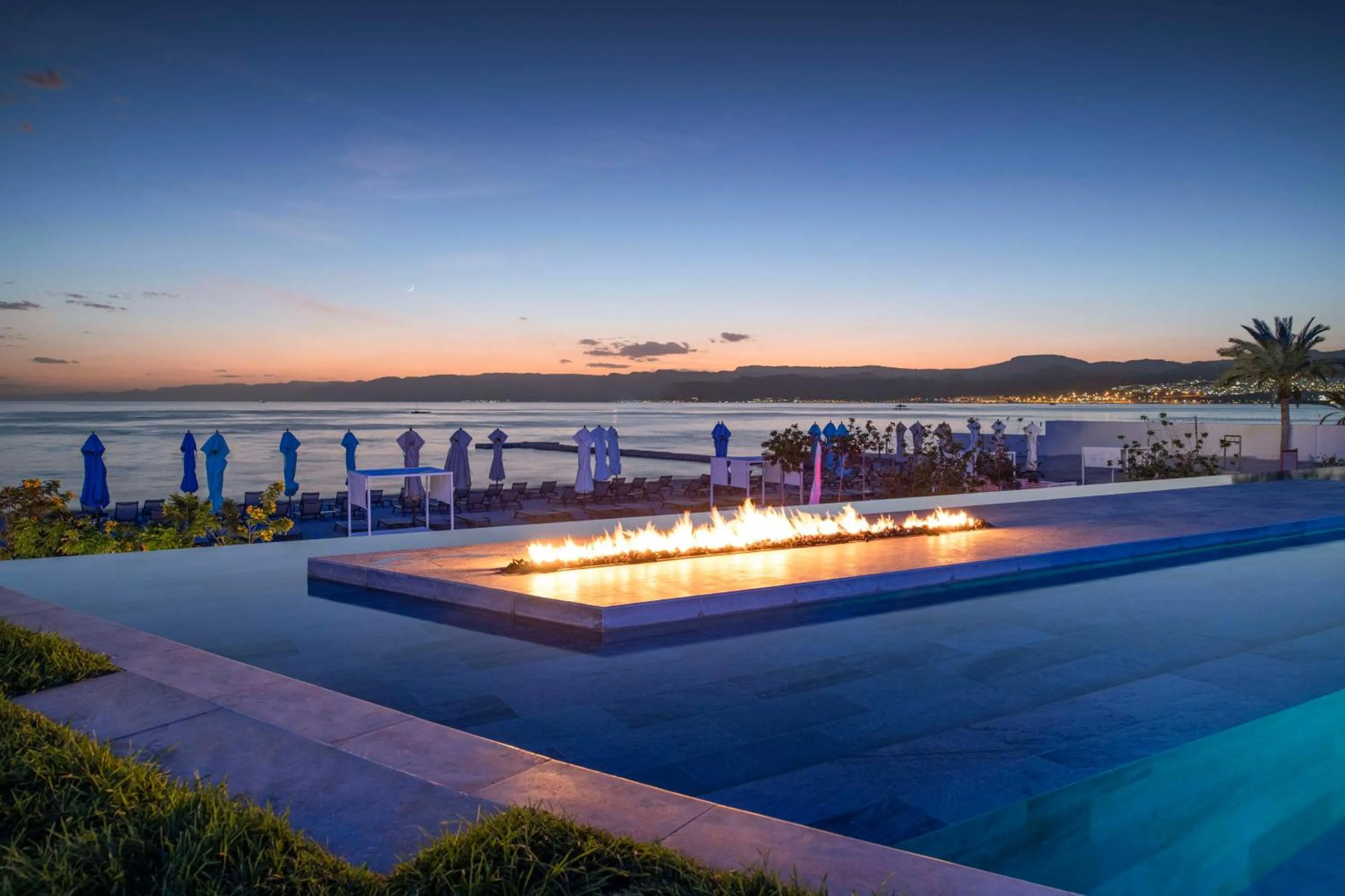 Pool view in Kempinski Hotel Aqaba