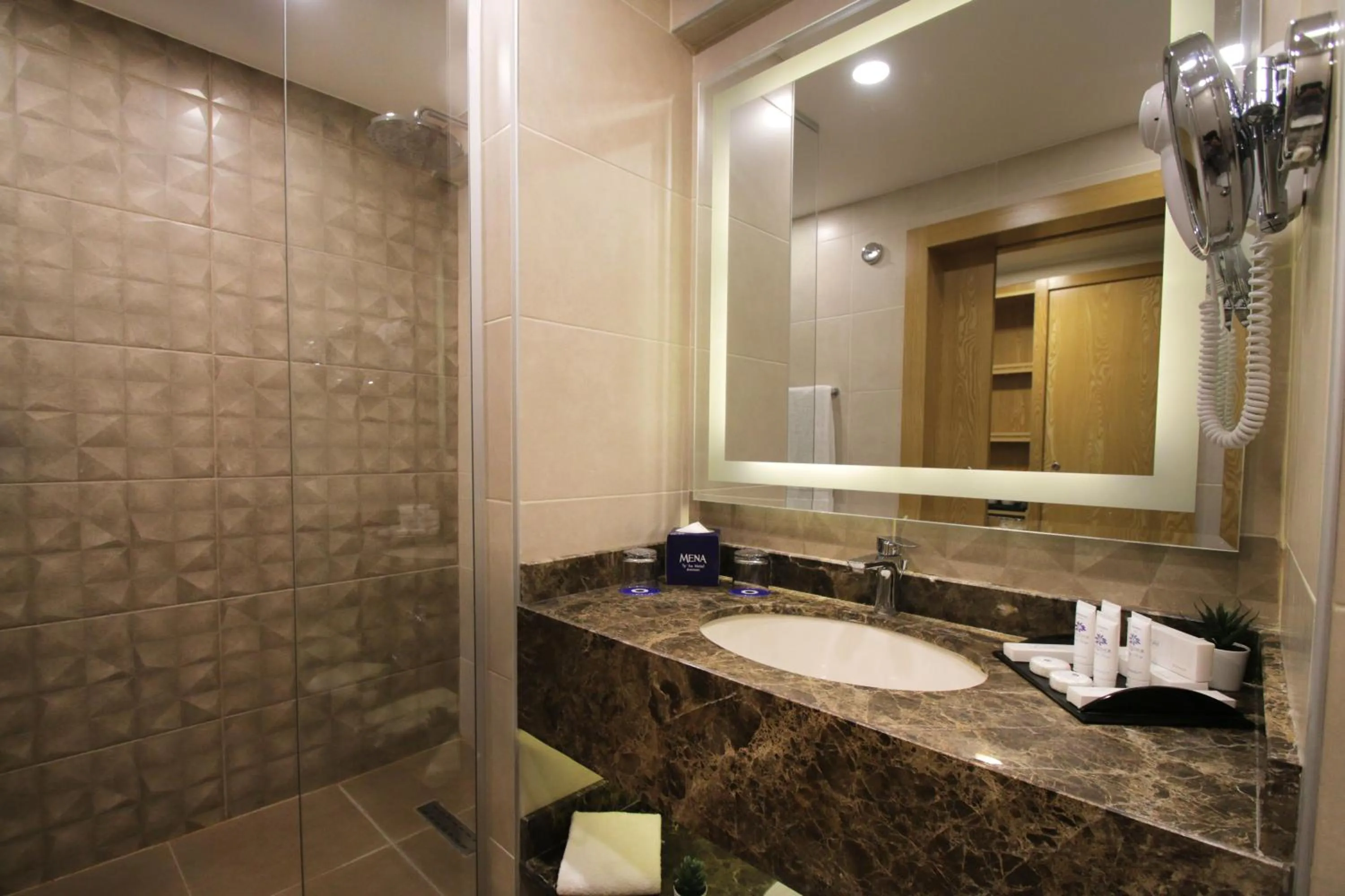 Bathroom in MENA Tyche Hotel Amman