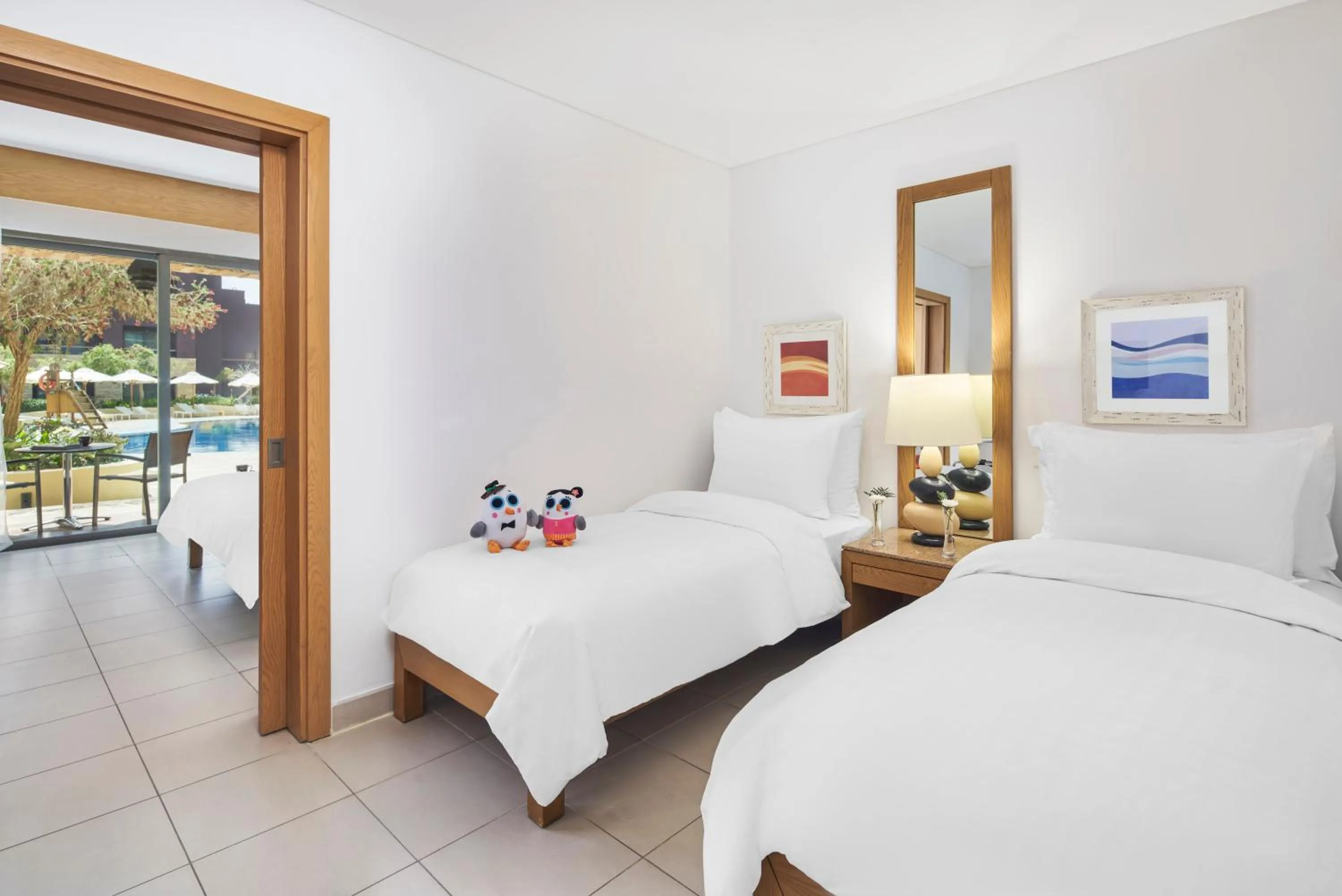 View (from property/room), Bed in Mövenpick Resort & Spa Tala Bay Aqaba