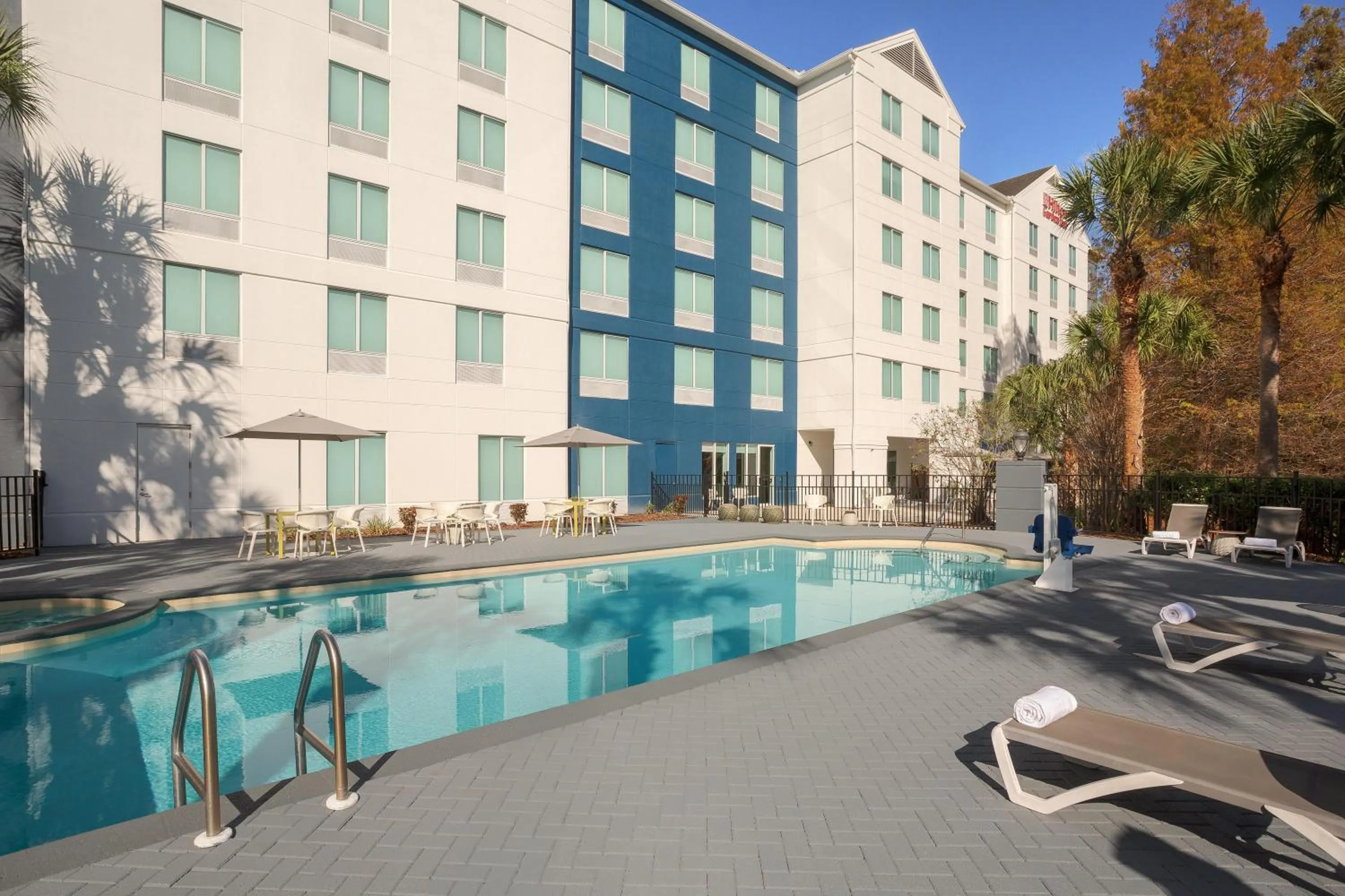 Pool view in Hilton Garden Inn Tampa North