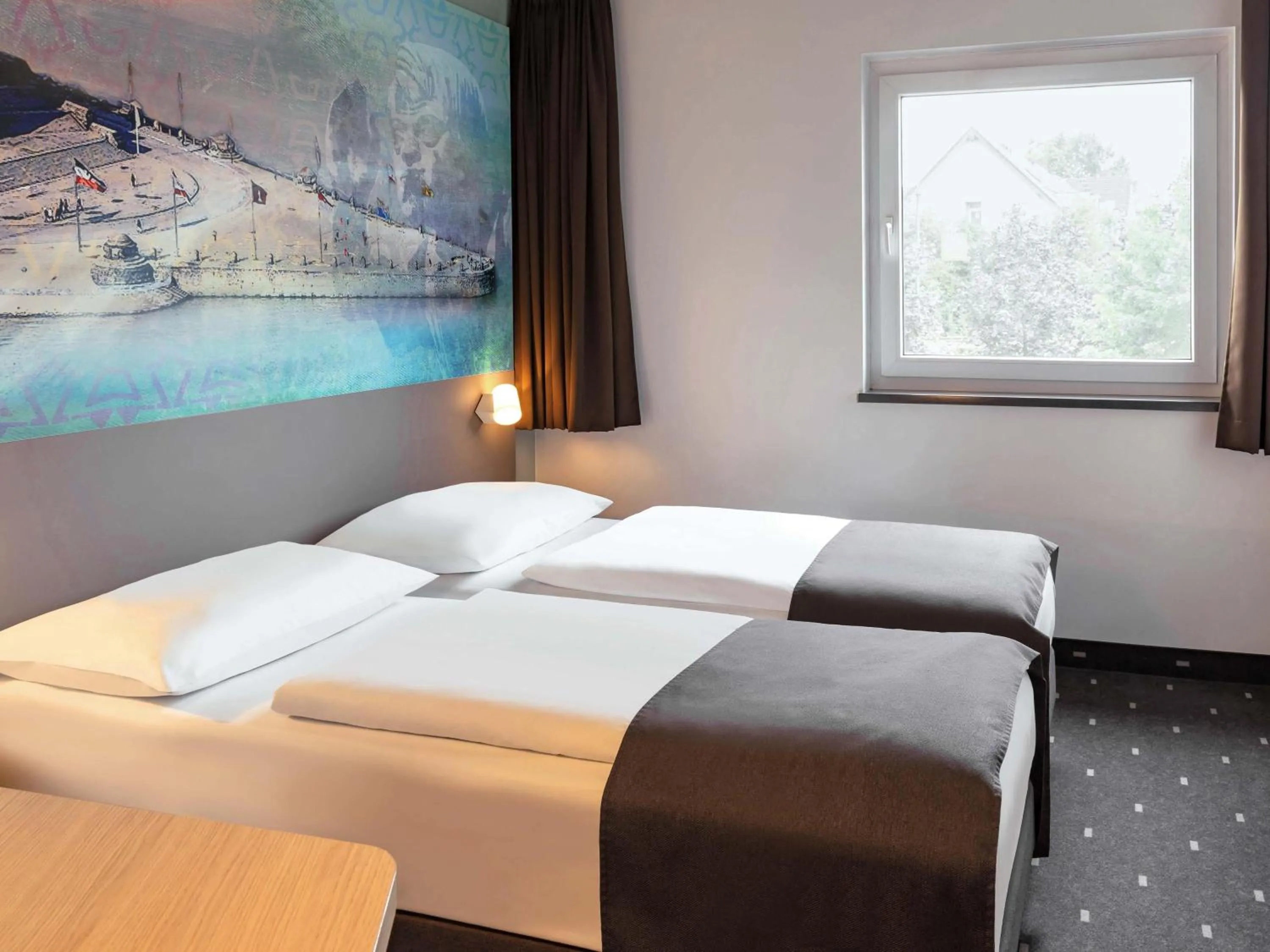 Photo of the whole room, Bed in B&B Hotel Koblenz-City